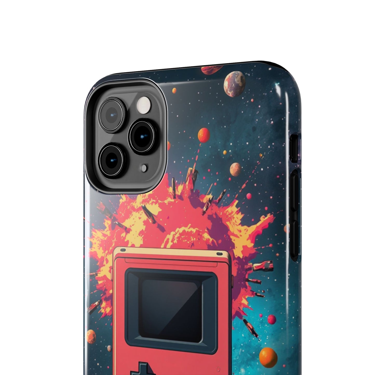 Retro Gaming Tough Phone Case - Space Adventure Design