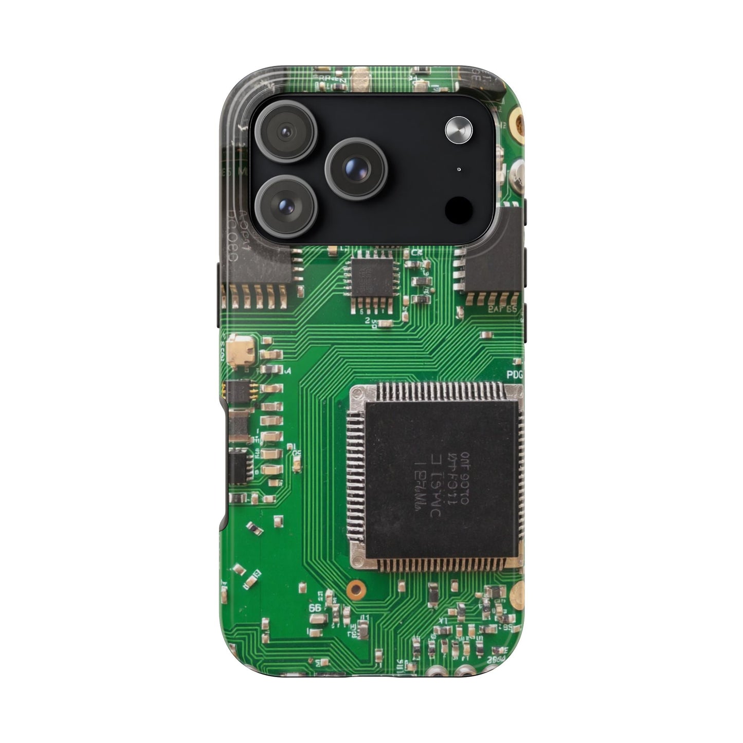 Circuit Board Tough Phone Case - Durable Tech Design