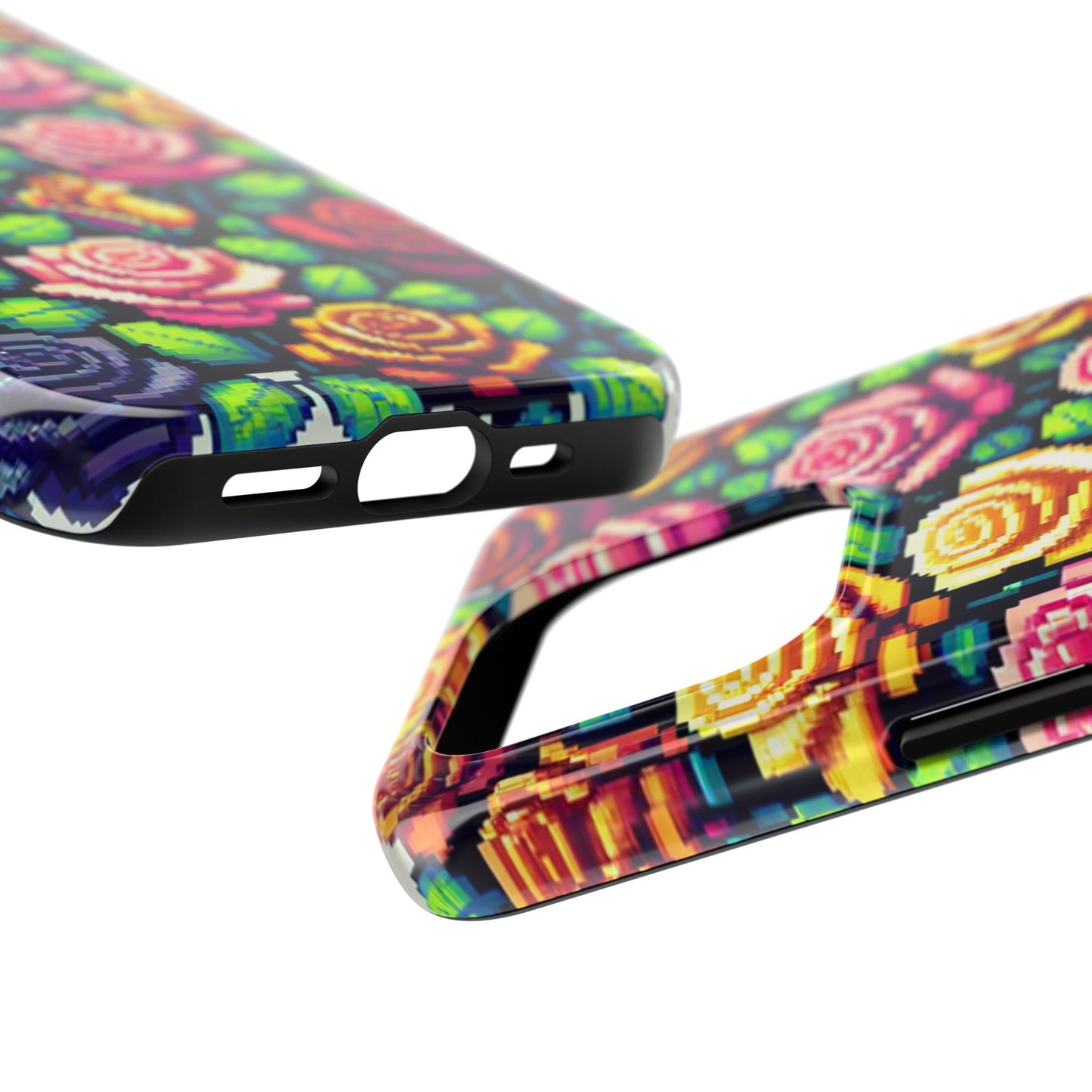 Vibrant Floral Tough Phone Case - Stylish Protection for Flower Lovers