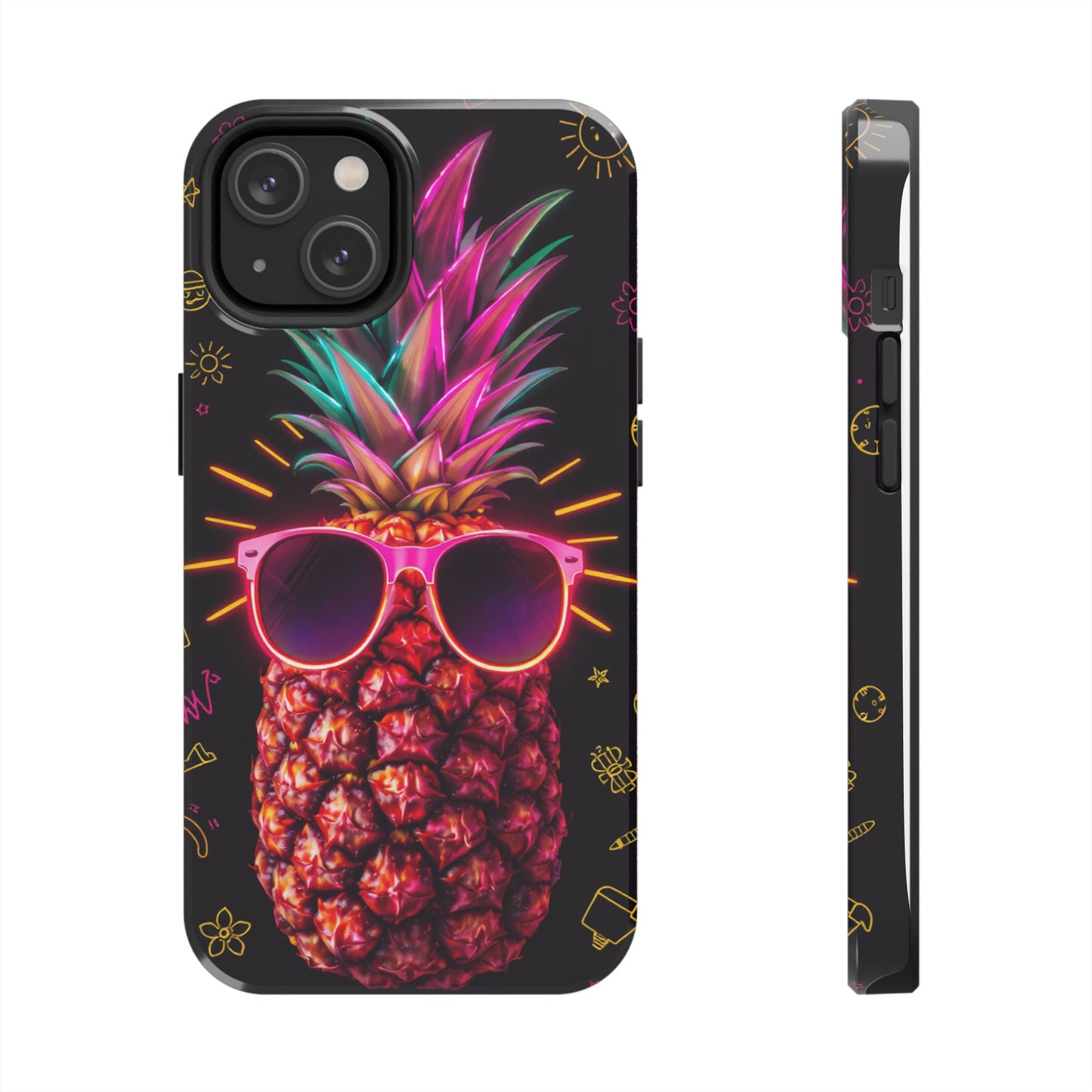 Tough Pineapple Phone Case - Cool, Vibrant Design Perfect for Summer Vibes