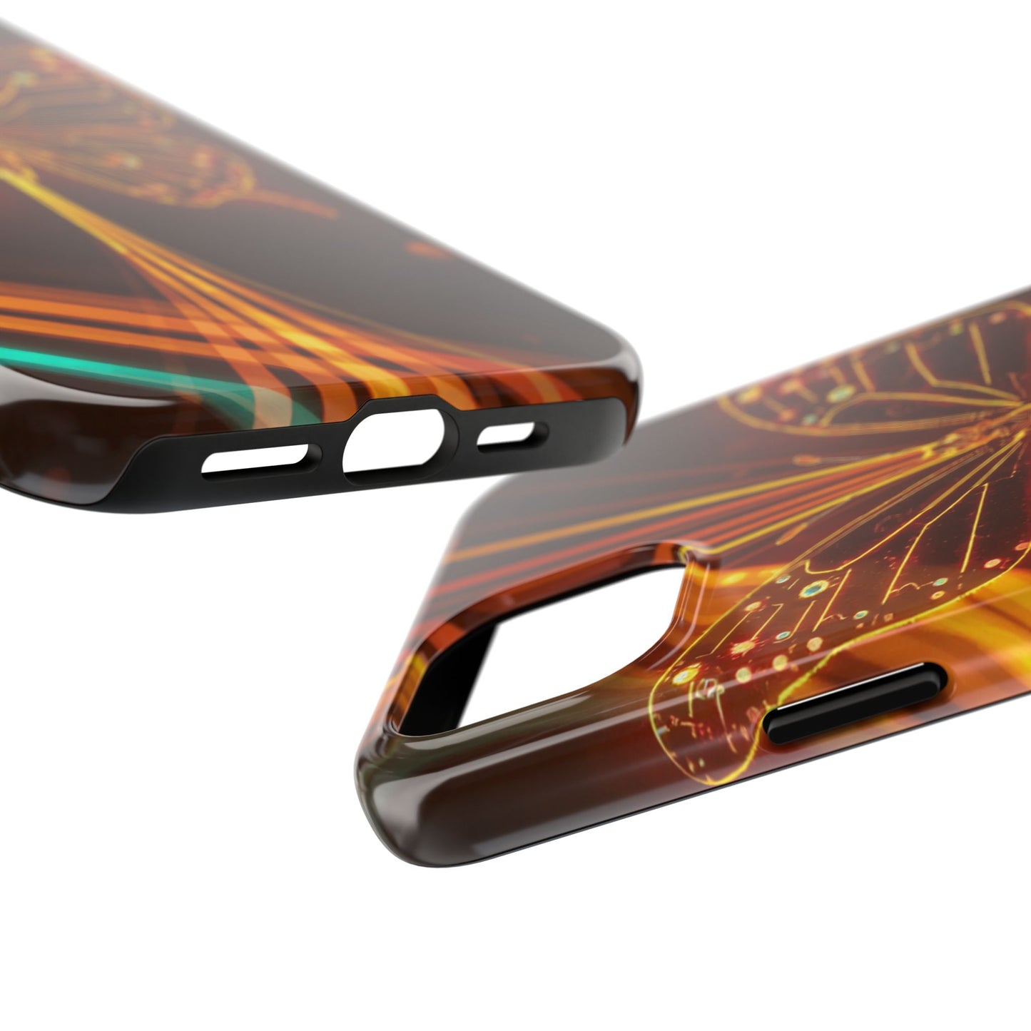 Elegant Butterfly Tough Phone Case - Stylish Protection for Nature Lovers