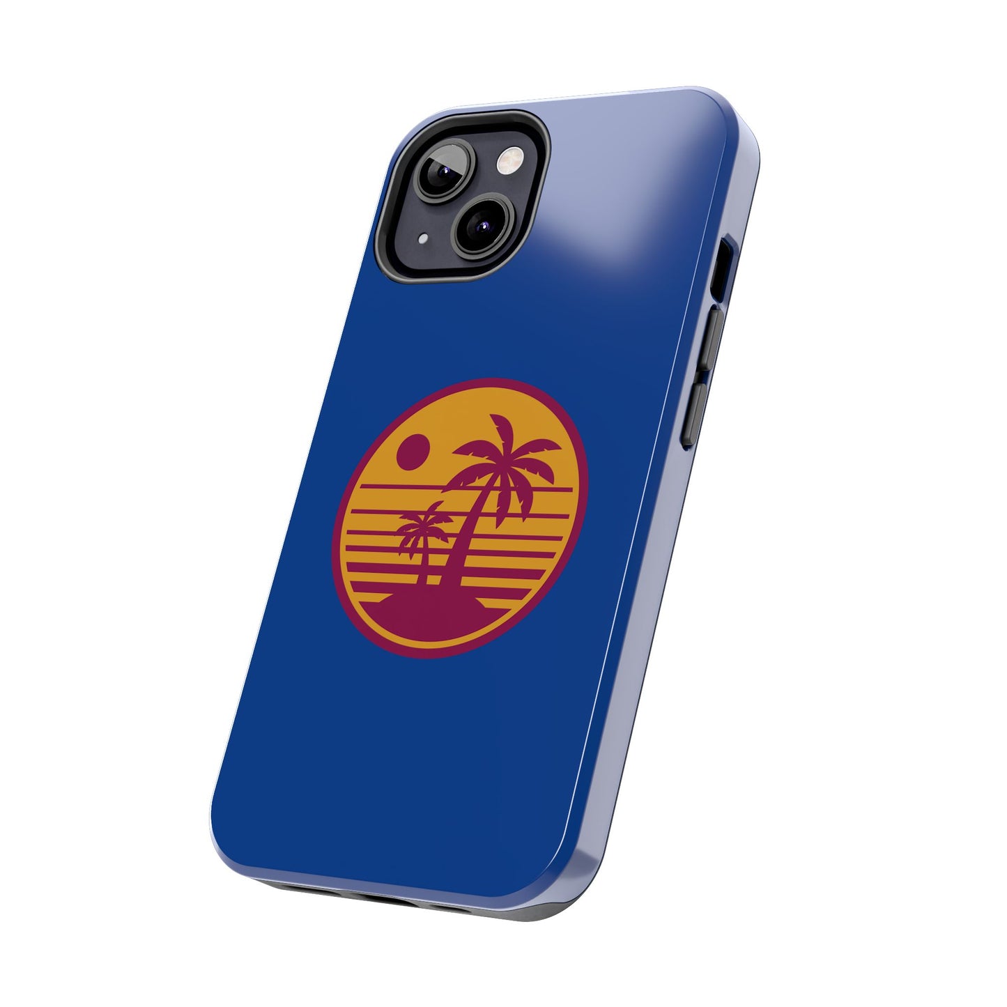 Retro Sunset Tough Phone Case - Vibrant Beach Vibes for Summer Adventures - for iPhone