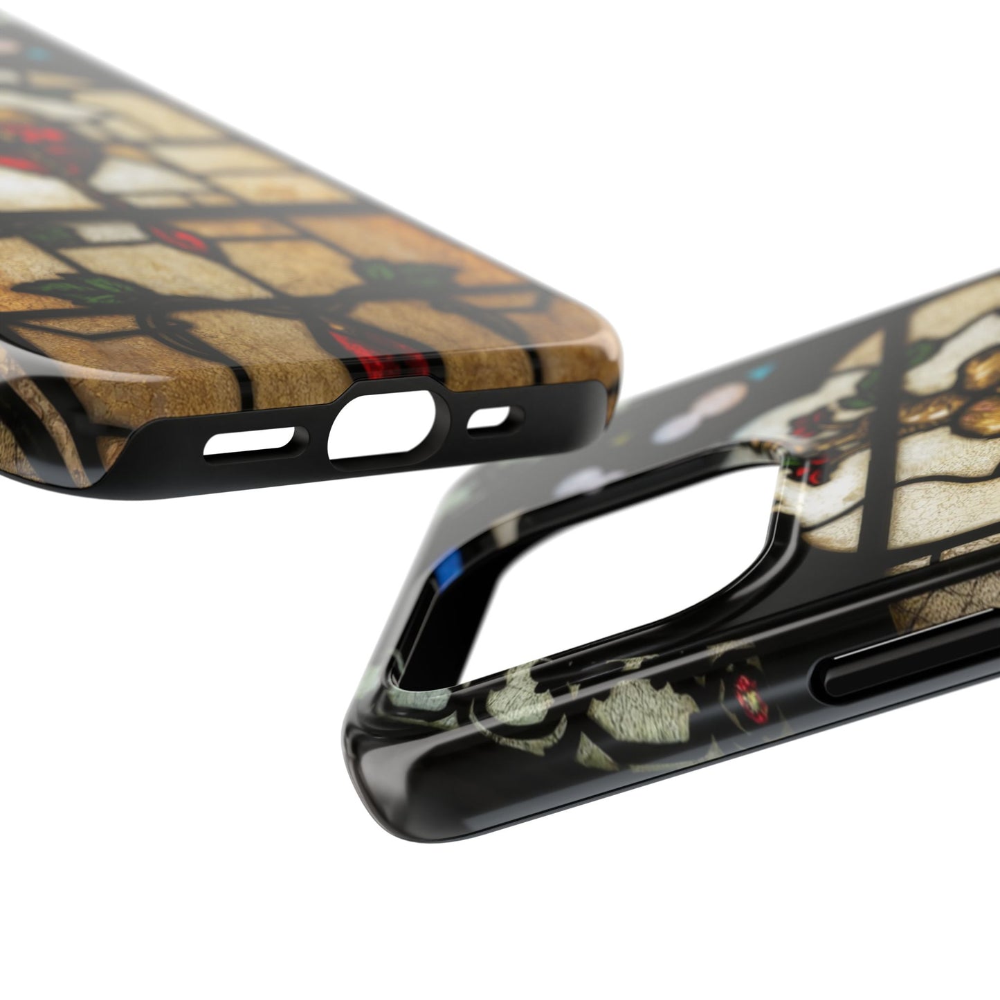 Stained Glass Heart Tough Phone Case - Unique Design for Protection & Style