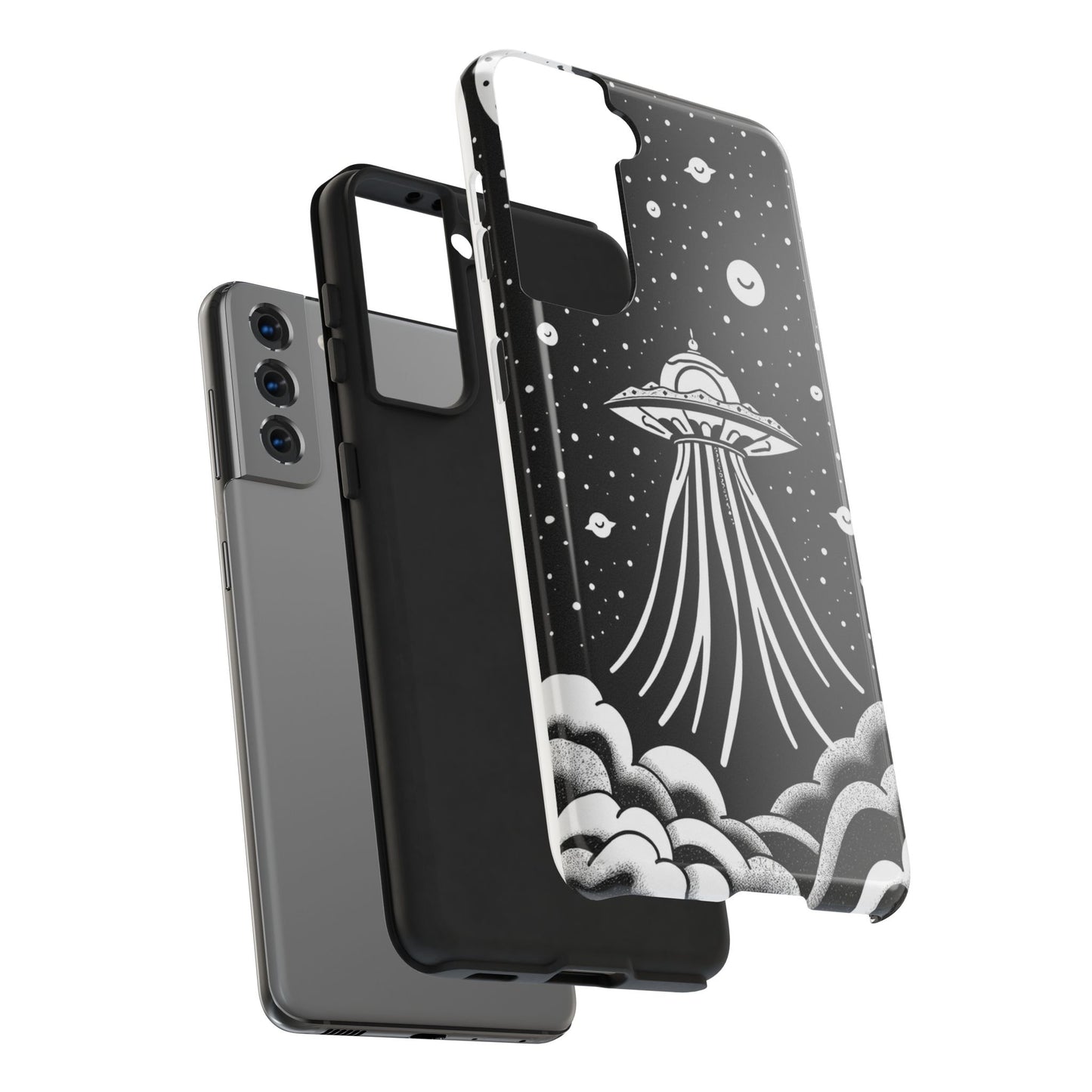 Galaxy UFO Tough Phone Case - Durable Protection with Unique Space Design
