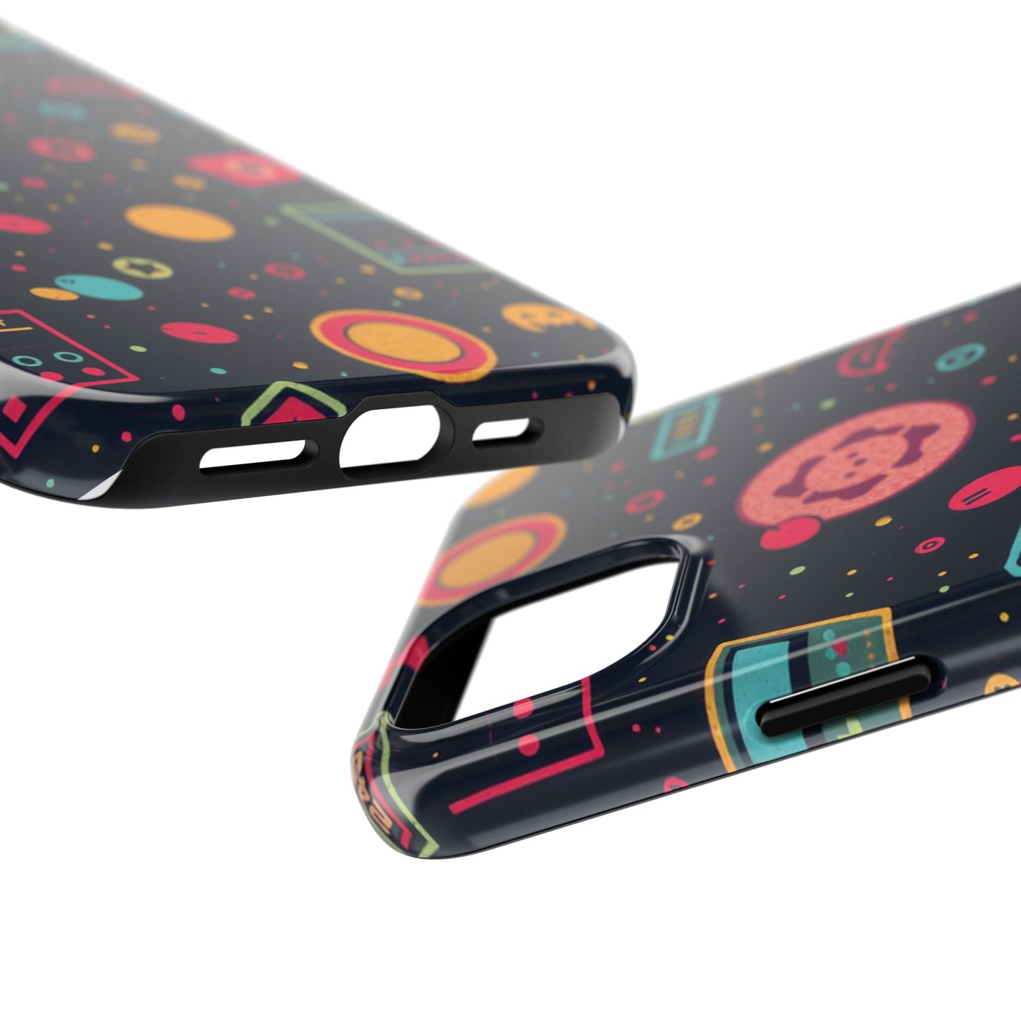 Colorful Space-Themed Tough Phone Case - Fun & Durable Protection for All Ages - for iPhone