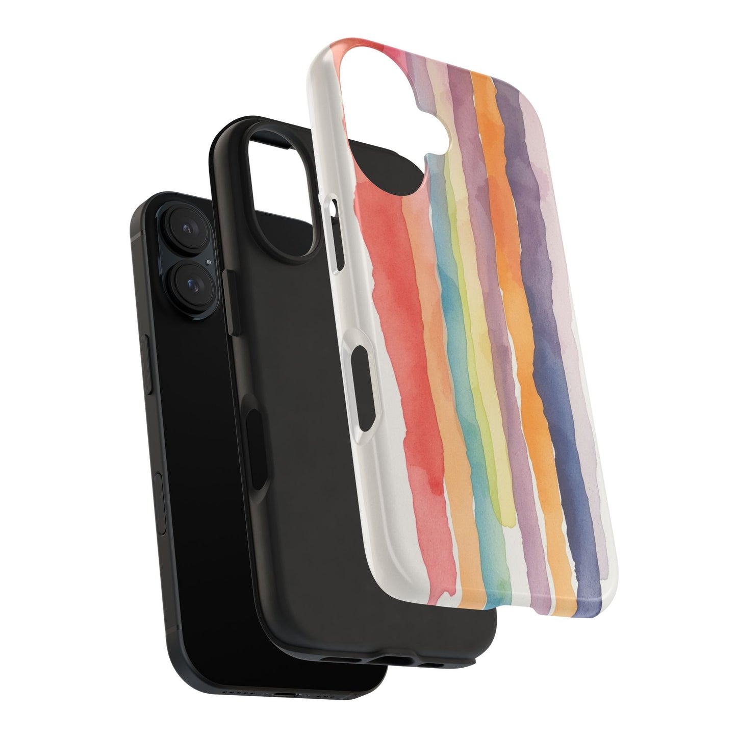 Colorful Watercolor Tough Phone Case - Stylish and Durable Cover for Creative Souls