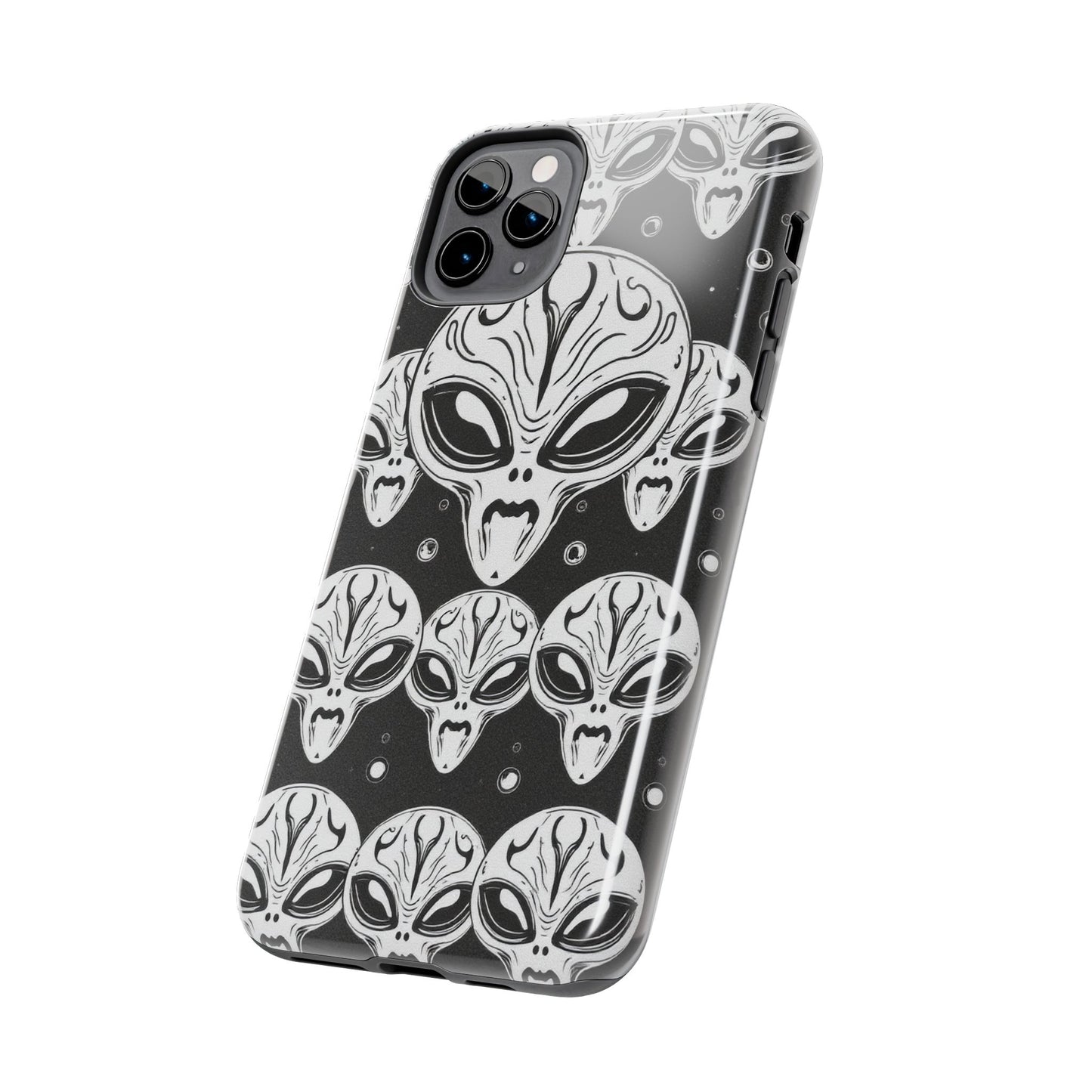 Alien Pattern Tough Phone Case - Durable Protection with Out-of-This-World Design
