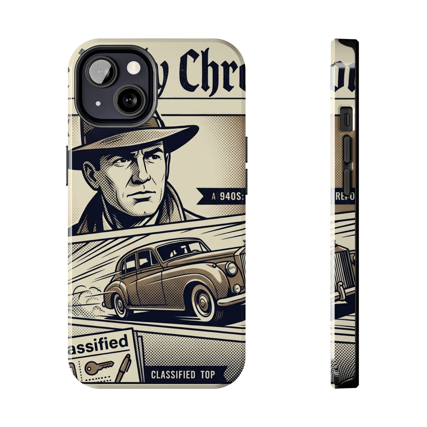 Old Newspaper Tough Phone Case