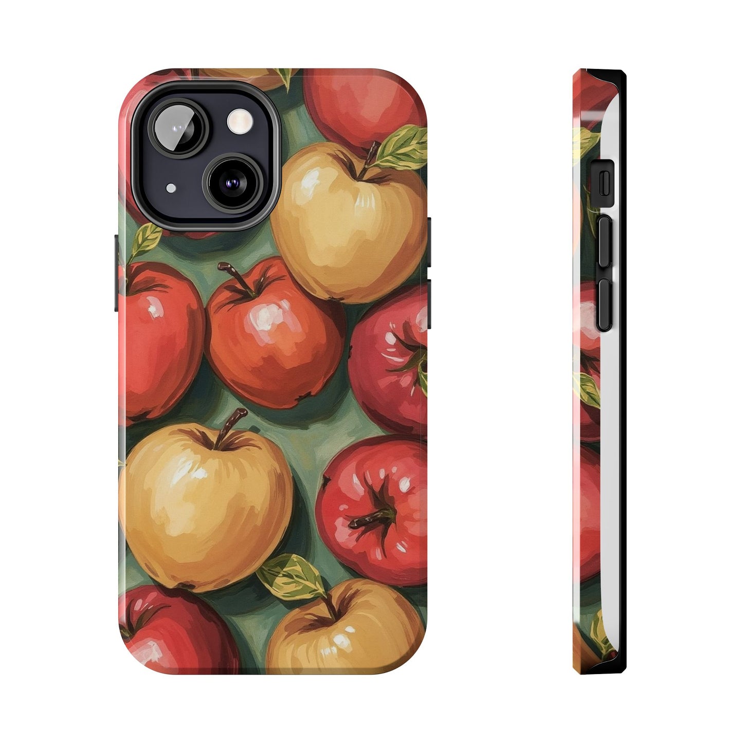 Colorful Painted Apples Art Tough Phone Case - Durable & Stylish Protection - for iPhone