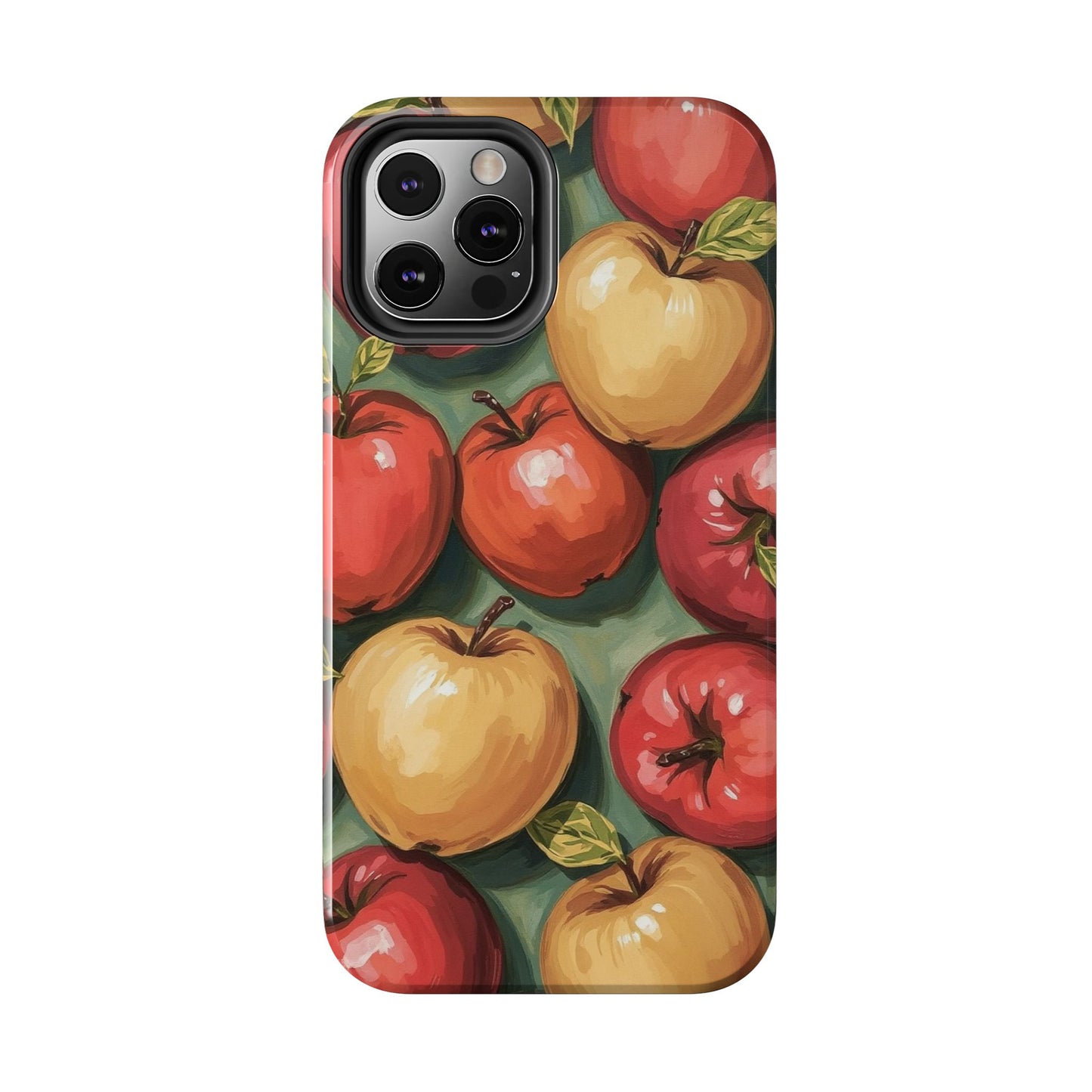 Colorful Painted Apples Art Tough Phone Case - Durable & Stylish Protection - for iPhone