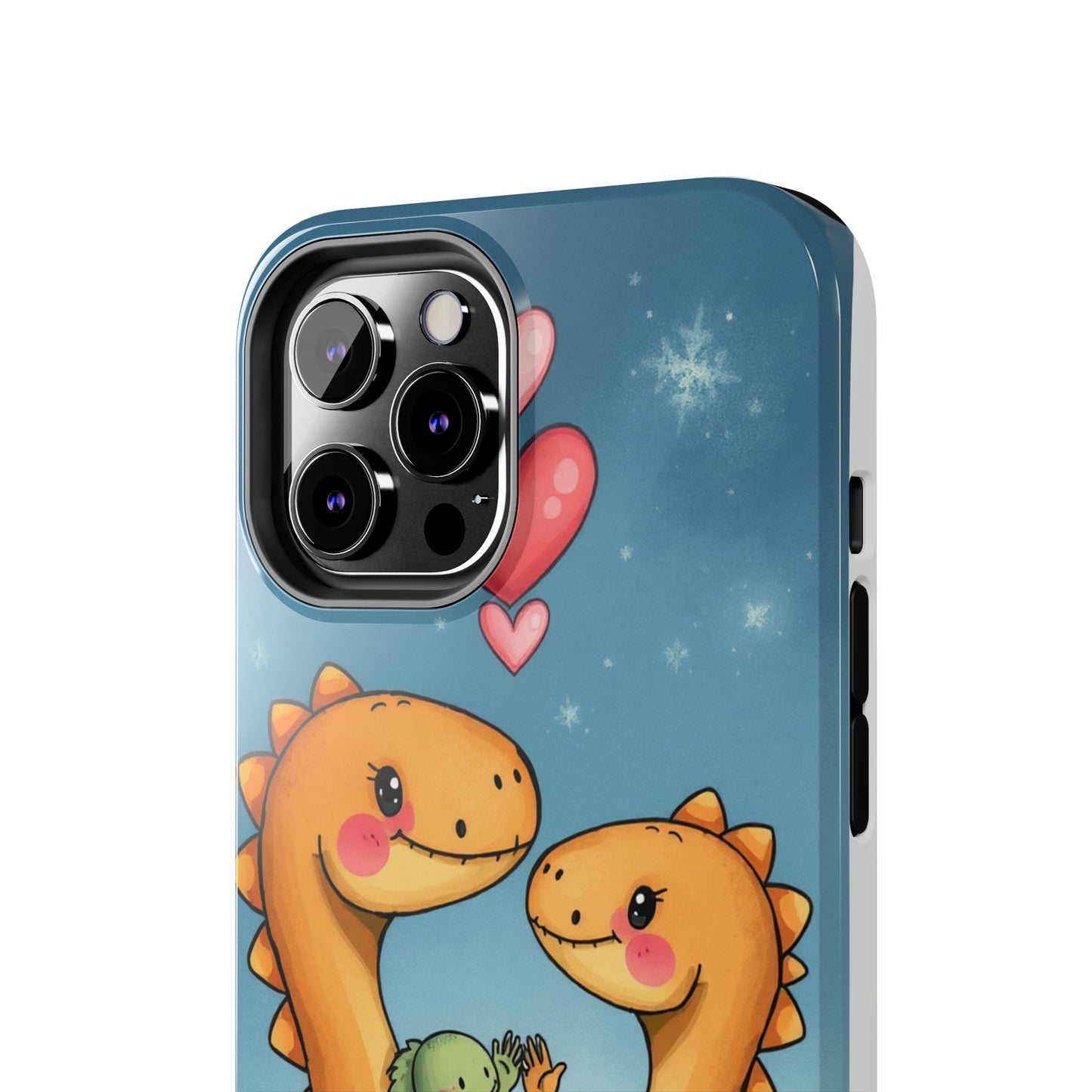 Dino Love Tough Phone Case - Cute & Durable Design for Kids & Parents