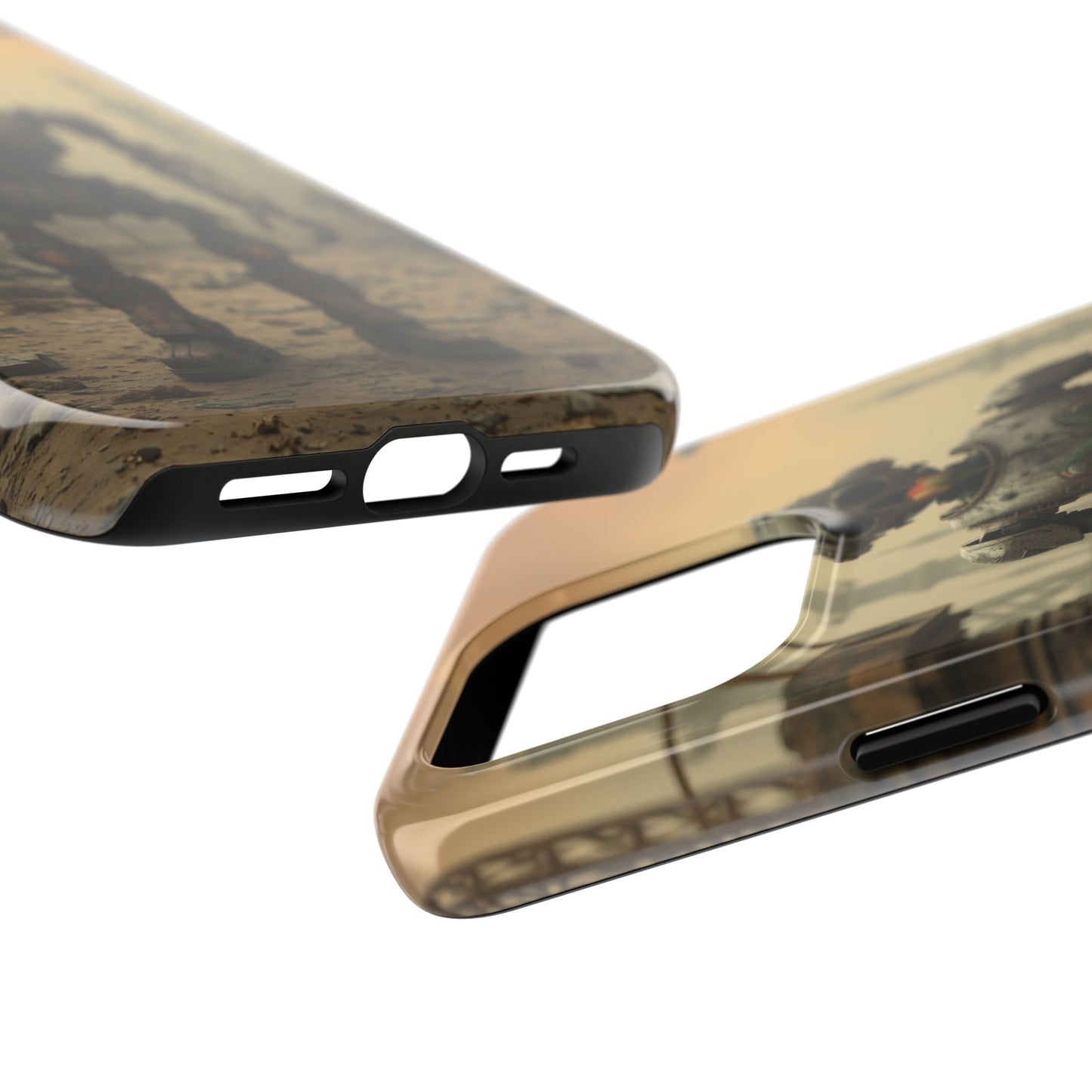 Robotic Sentinel Tough Phone Case - Durable Protector for Sci-Fi Lovers