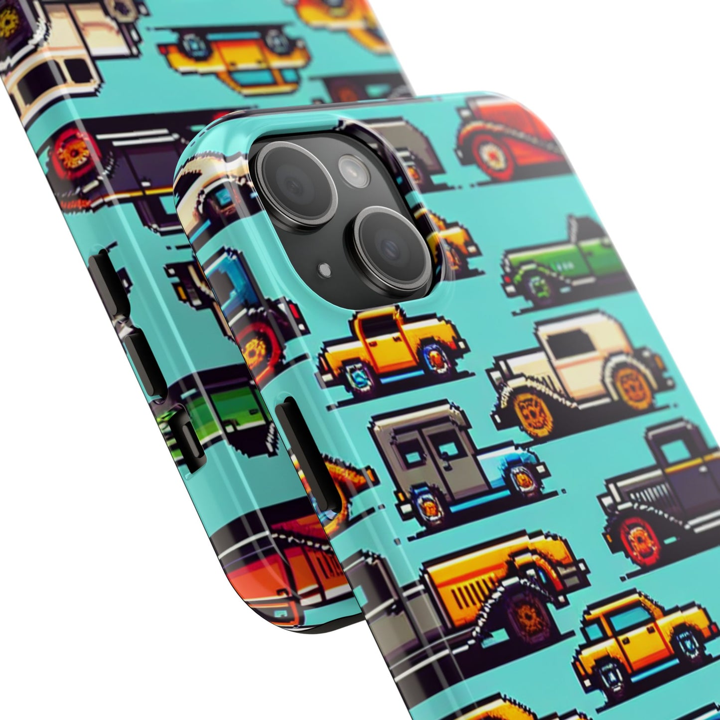 Retro Car Pixel Art Tough Phone Case - Durable & Stylish Protection - for iPhone