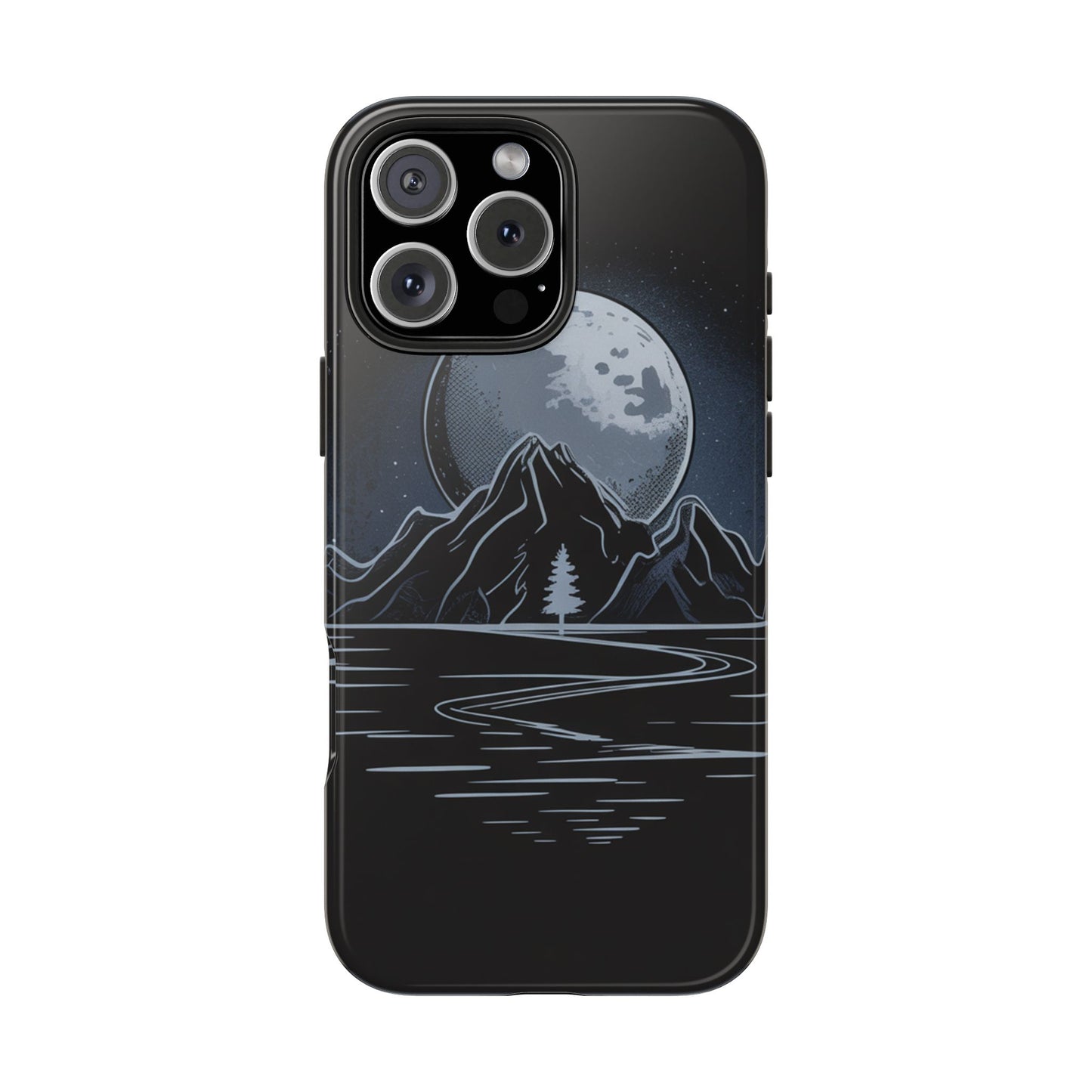 Moonlit Mountain Tough Phone Case Dark Fantasy