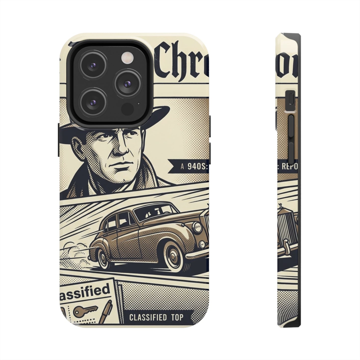 Old Newspaper Tough Phone Case