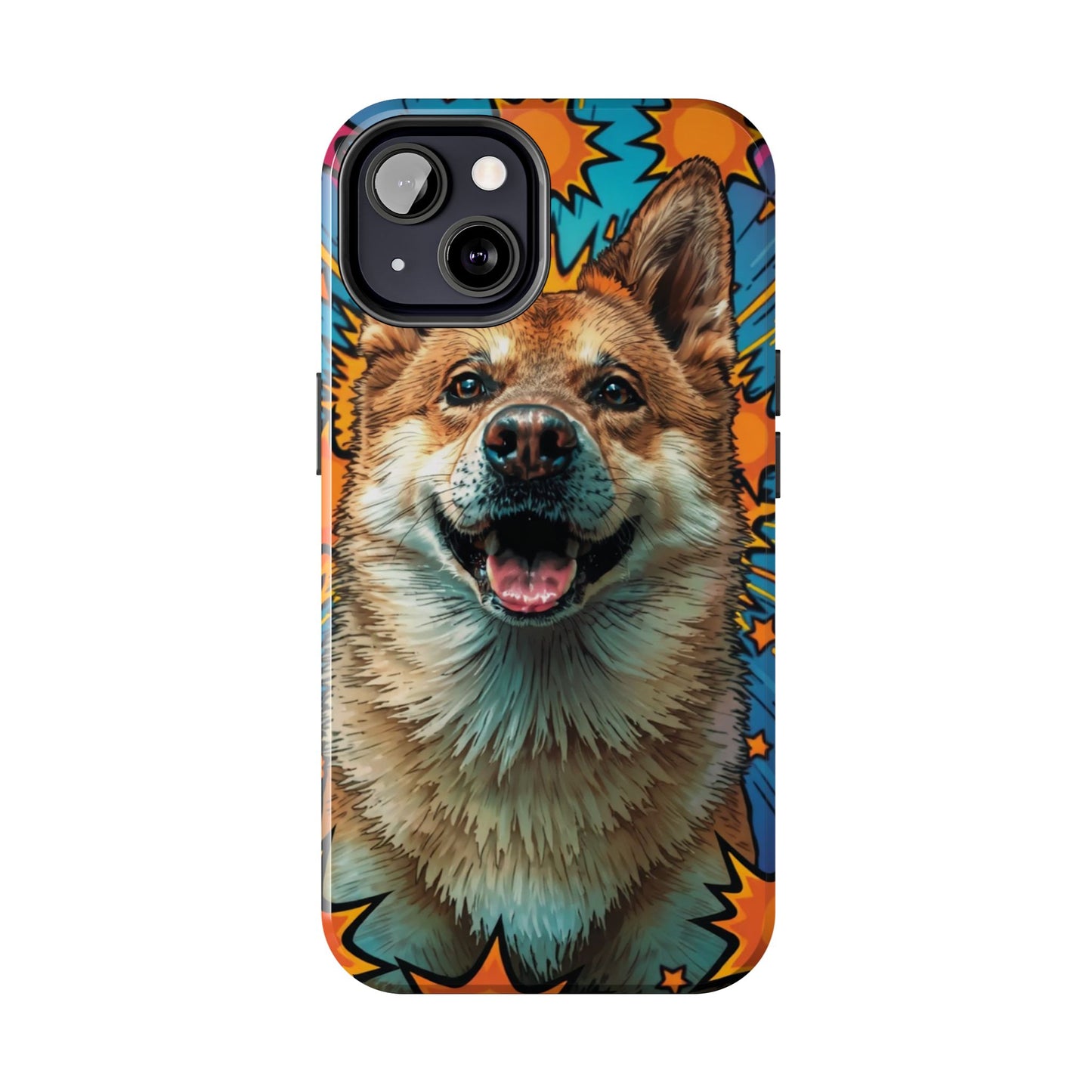 Vibrant Corgi Tough Phone Case - Fun Design for Pet Lovers