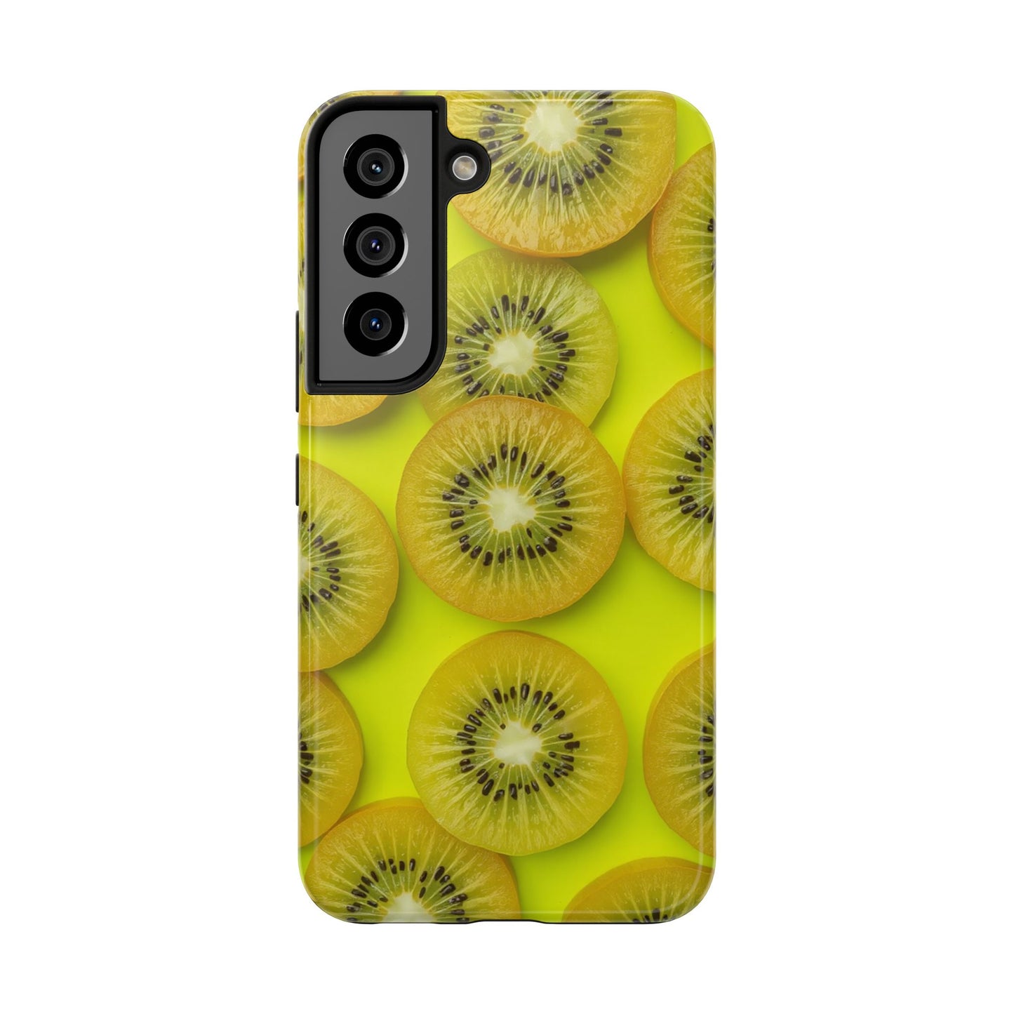 Vibrant Kiwi Tough Phone Case - Bright Yellow Design for Fruit Lovers