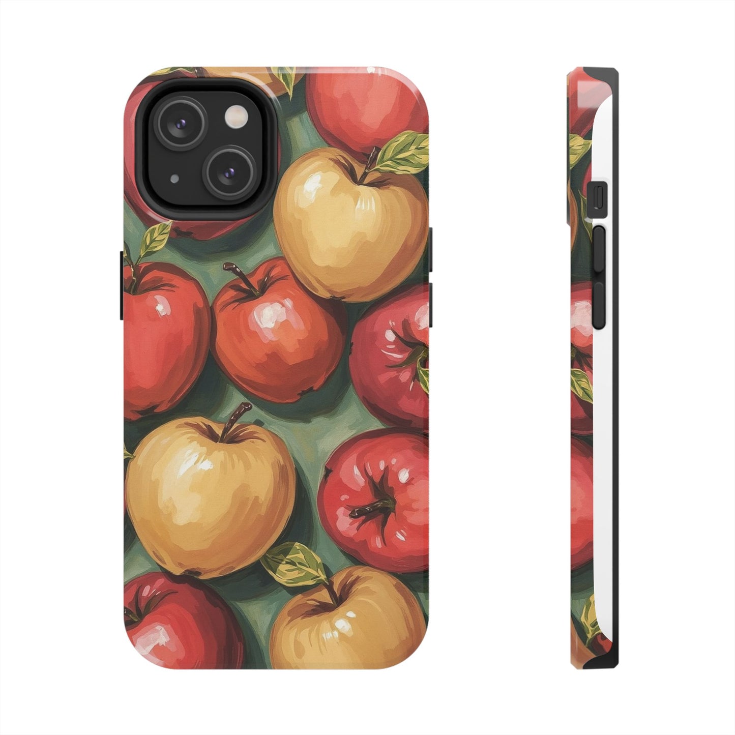 Colorful Painted Apples Art Tough Phone Case - Durable & Stylish Protection - for iPhone