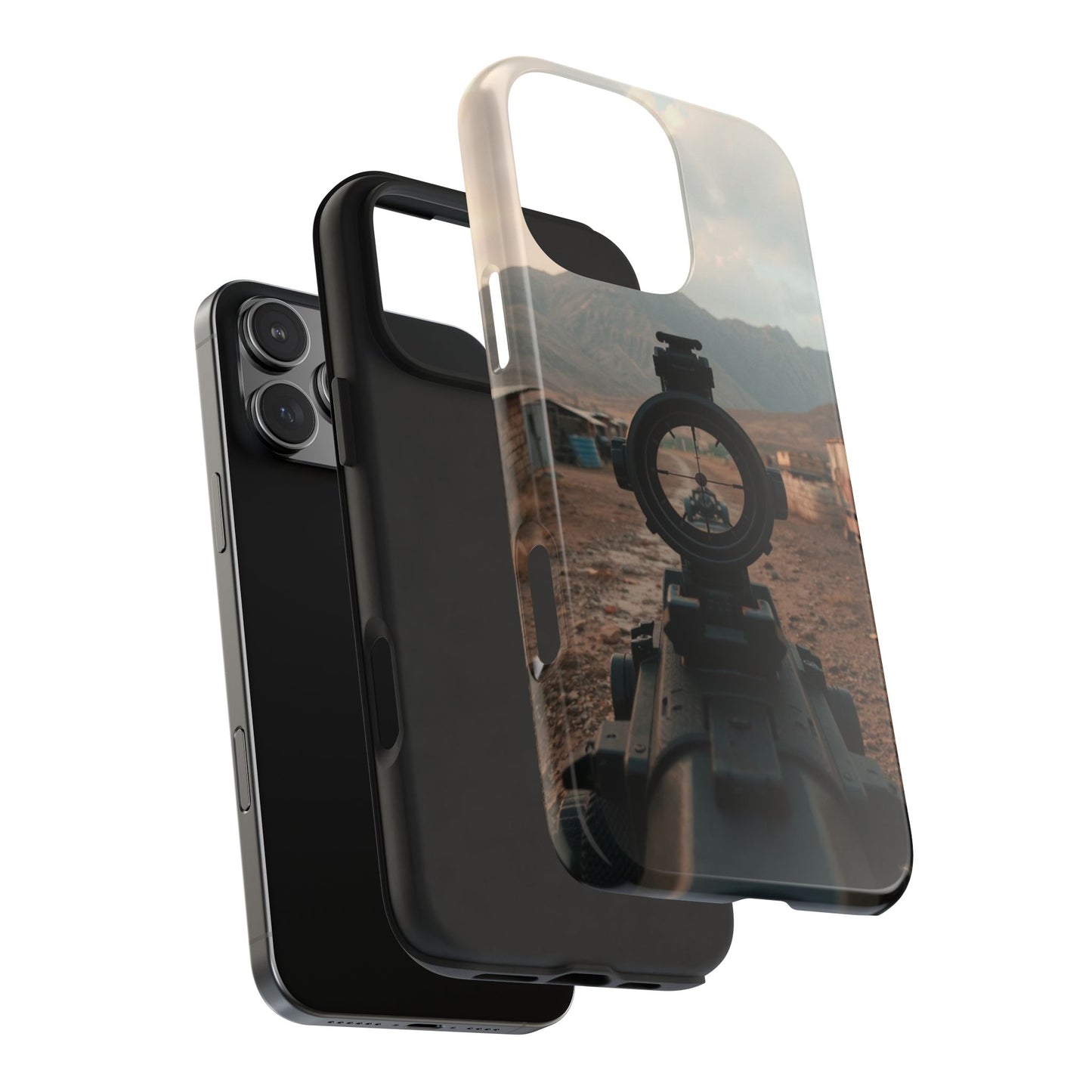 Tough Phone Case - Military Inspired Design with Sniper Scope