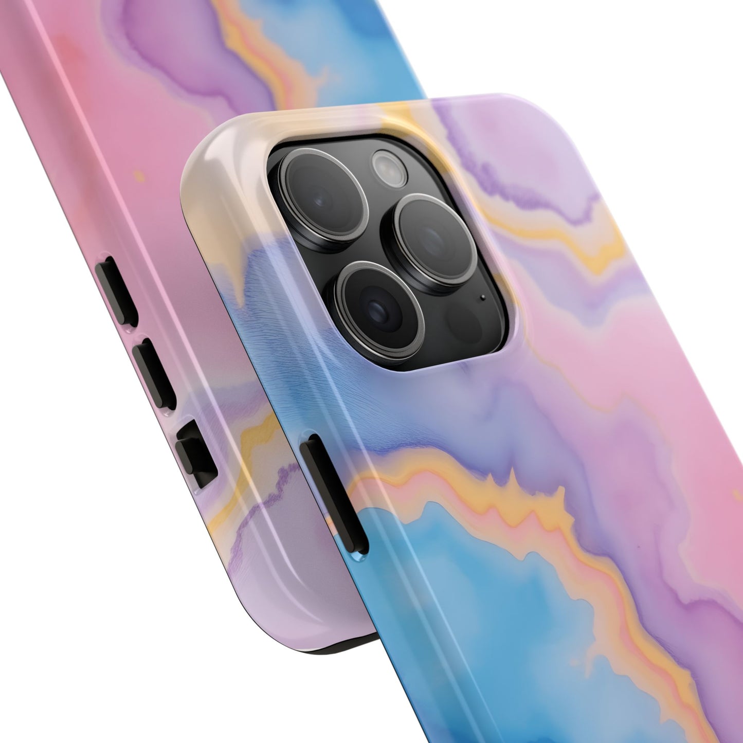 Watercolor Abstract Colors Tough Phone Case - Protective Cover for iPhone