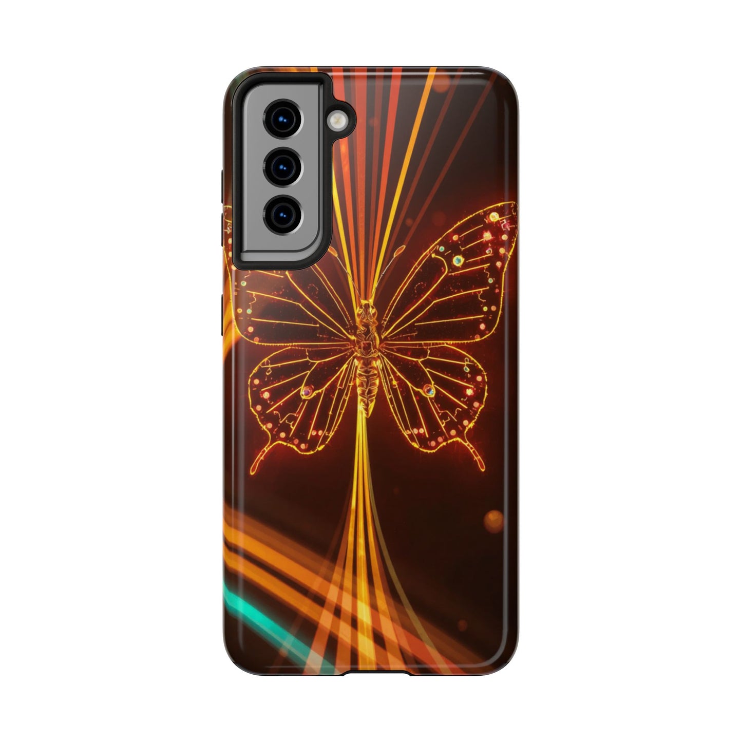 Elegant Butterfly Tough Phone Case - Stylish Protection for Nature Lovers