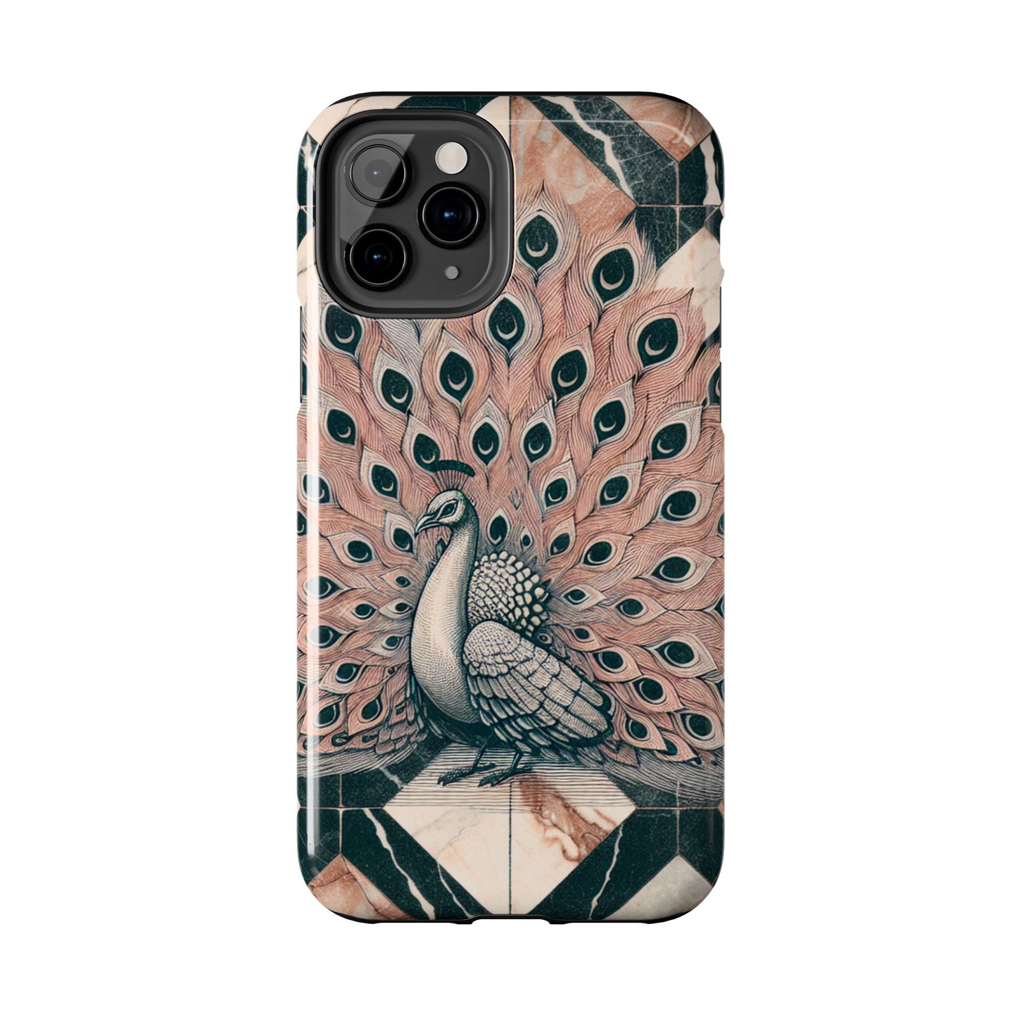 Peacock Tough Phone Case | Stylish & Durable Artwork - for iPhone