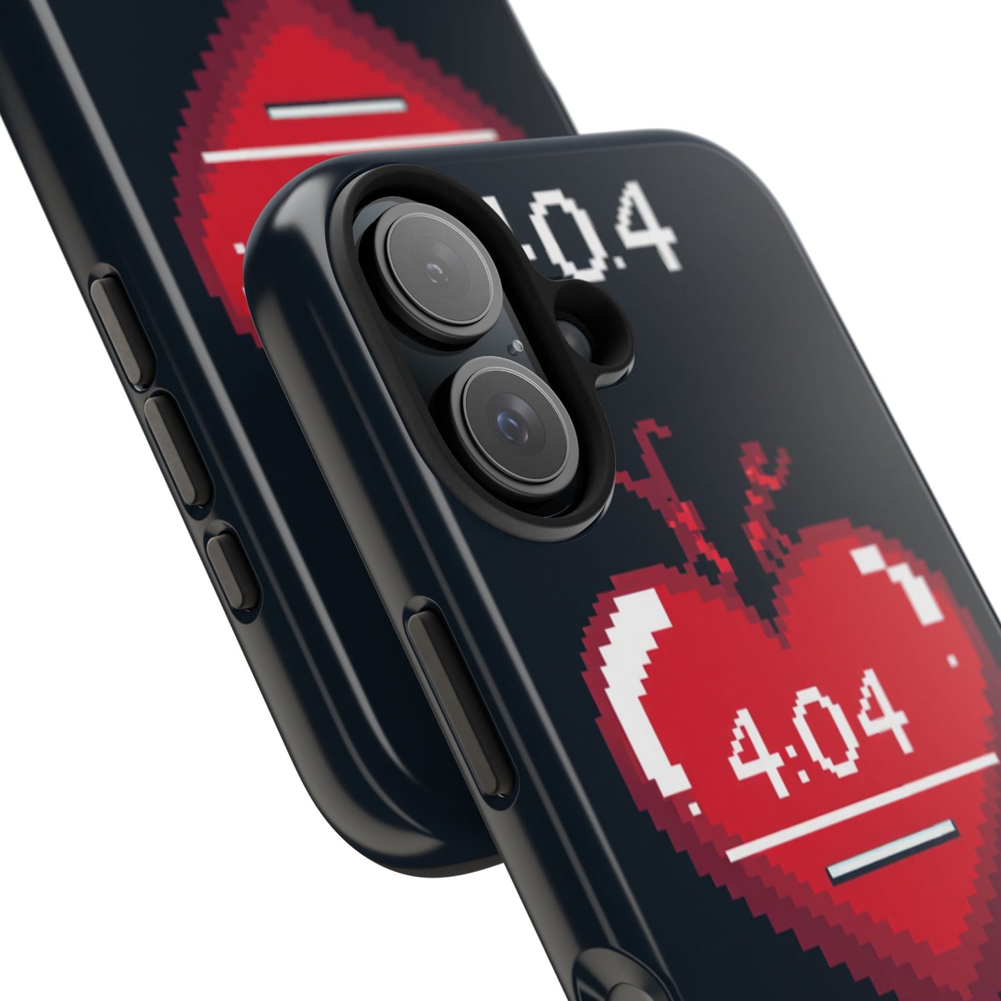 Vintage Pixel Heart Tough Phone Case - "404 Love Not Found" Design