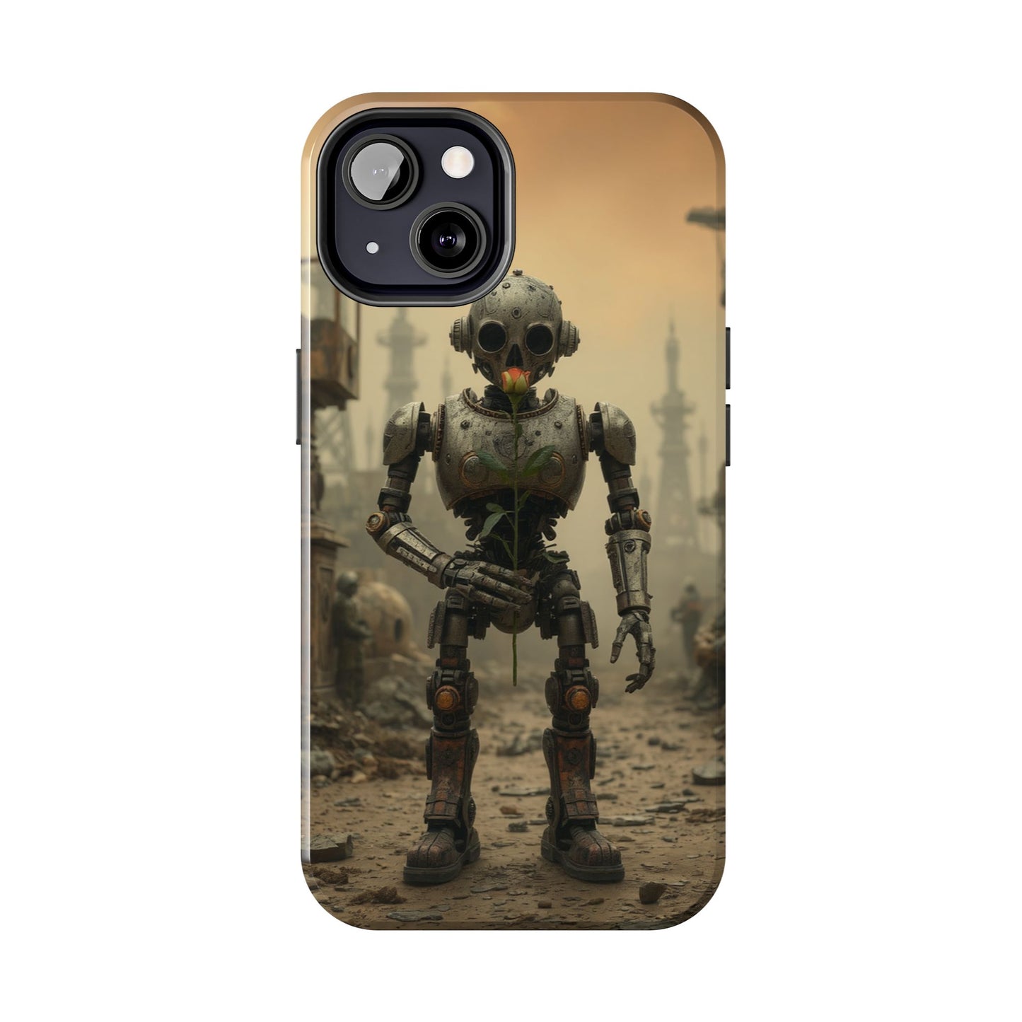 Robotic Sentinel Tough Phone Case - Durable Protector for Sci-Fi Lovers