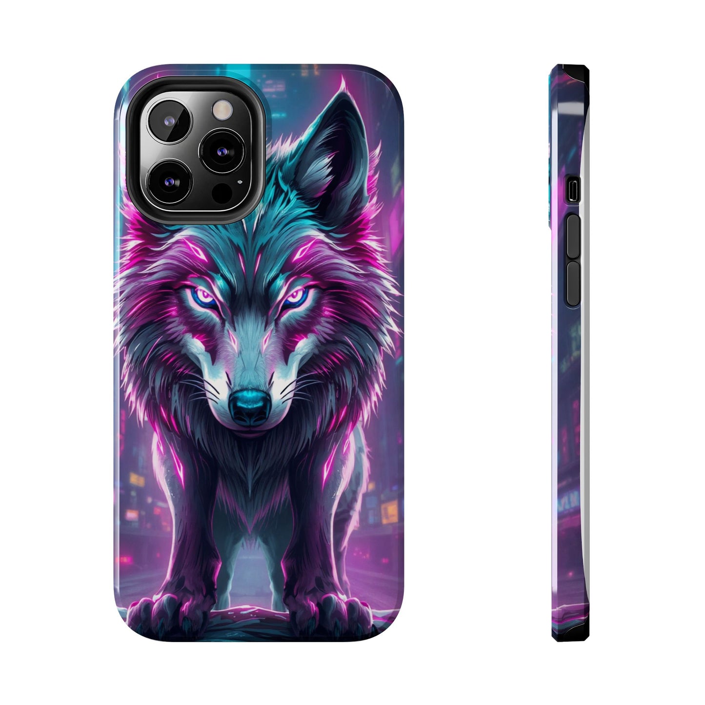 Fierce Wolf Phone Case - Tough & Vibrant Design for Animal Lovers