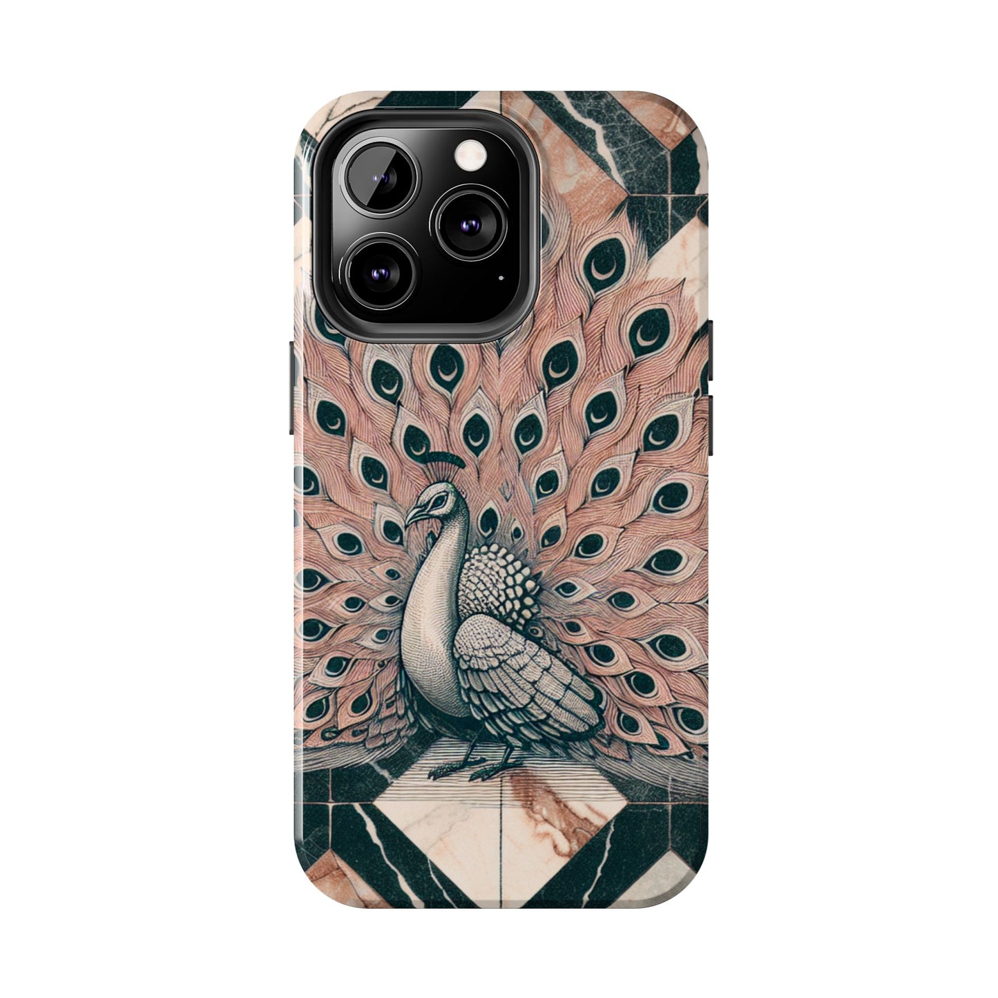 Peacock Tough Phone Case | Stylish & Durable Artwork - for iPhone