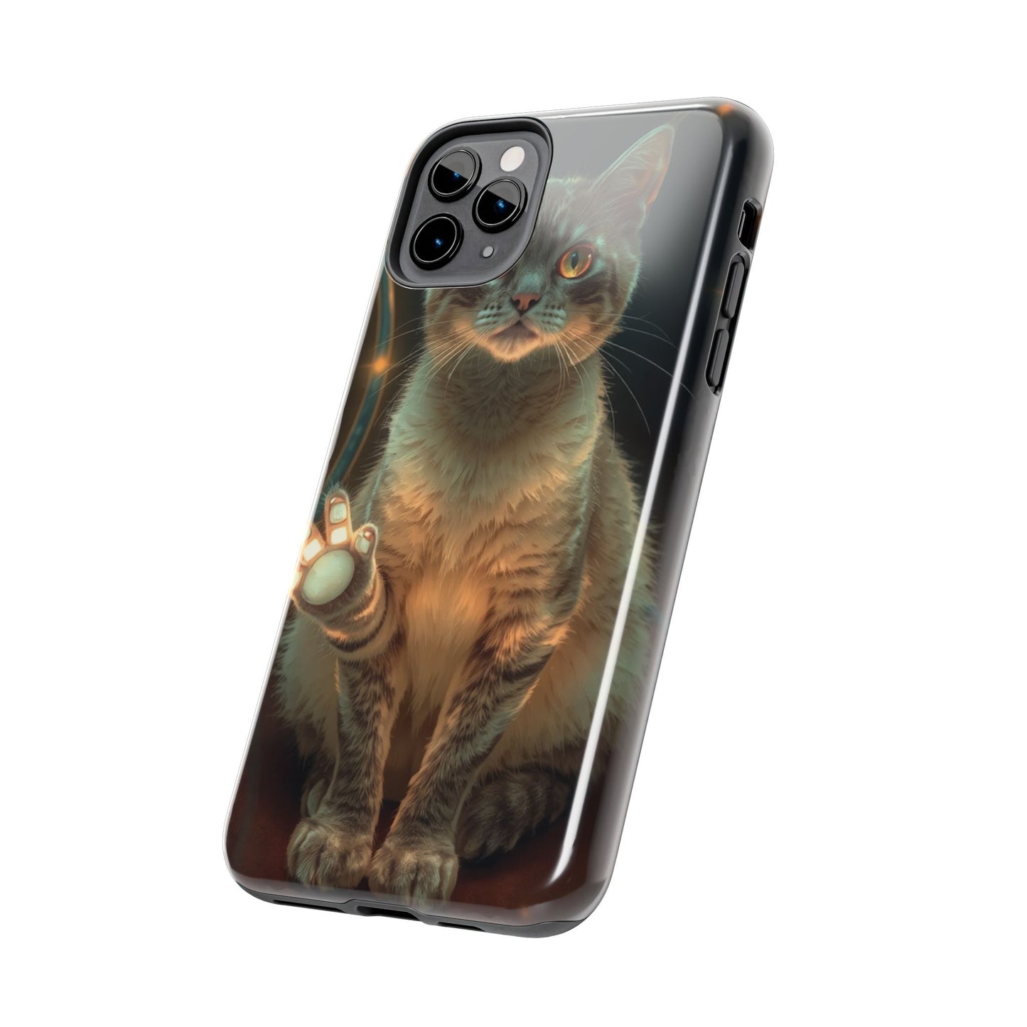 Whimsical Cat Phone Case | Tough Phone Cases for Cat Lovers, Pet Accessories, Gift for Cat Owners, Cute Phone Cover, Personalized Tech