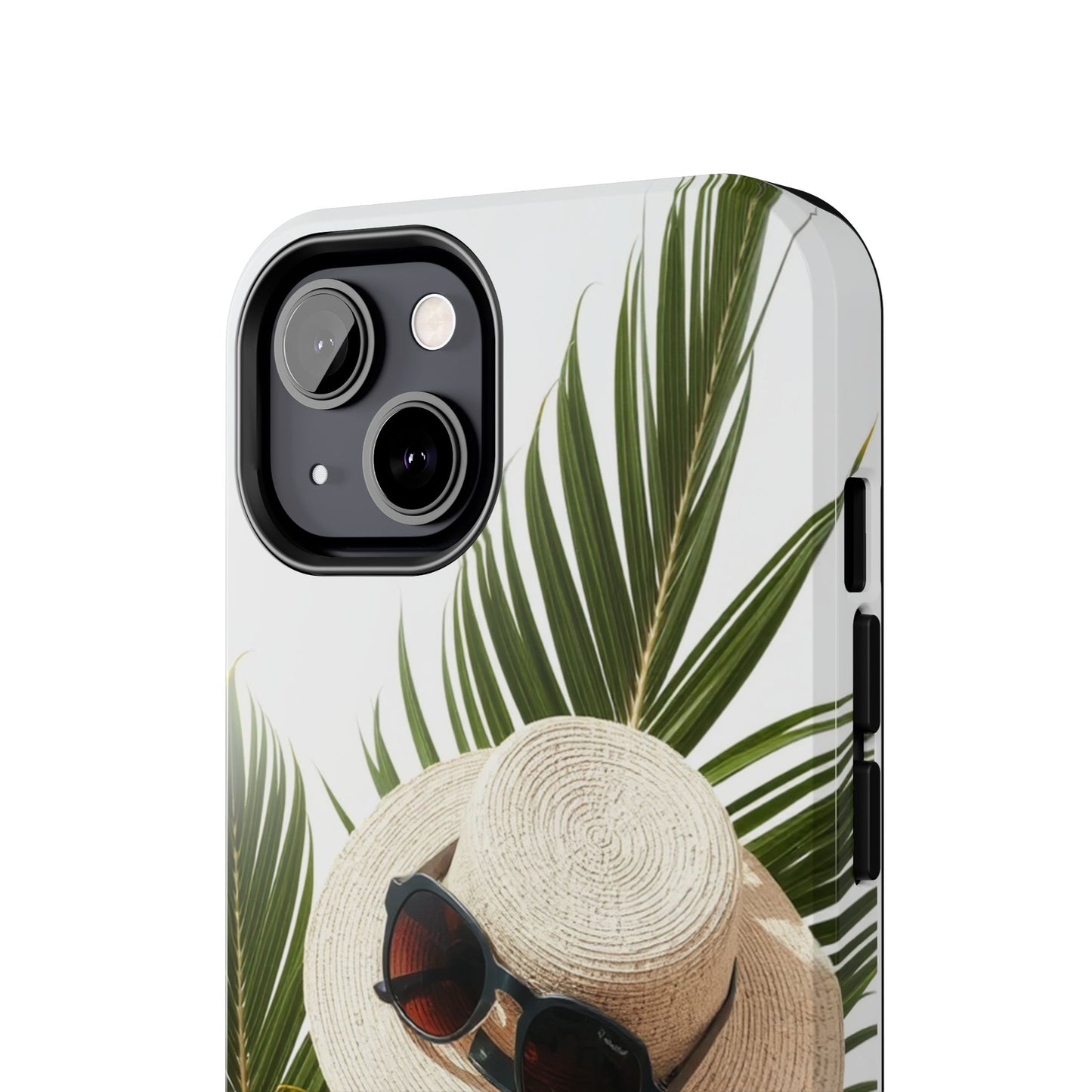 Tropical Phone Case - Summer Vibes with Hat & Sunglasses Design