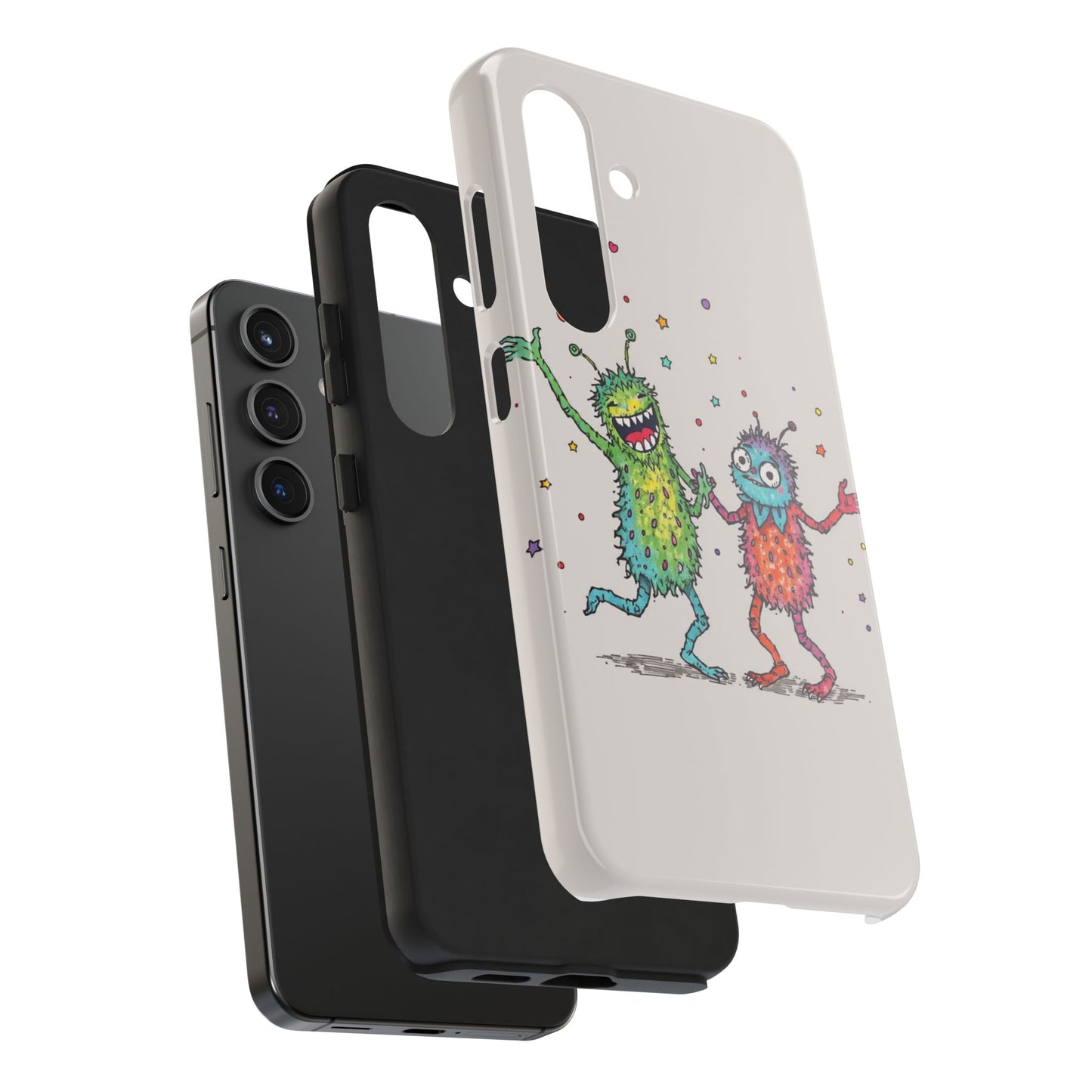 Colorful Monster Tough Phone Case - Fun and Playful Design