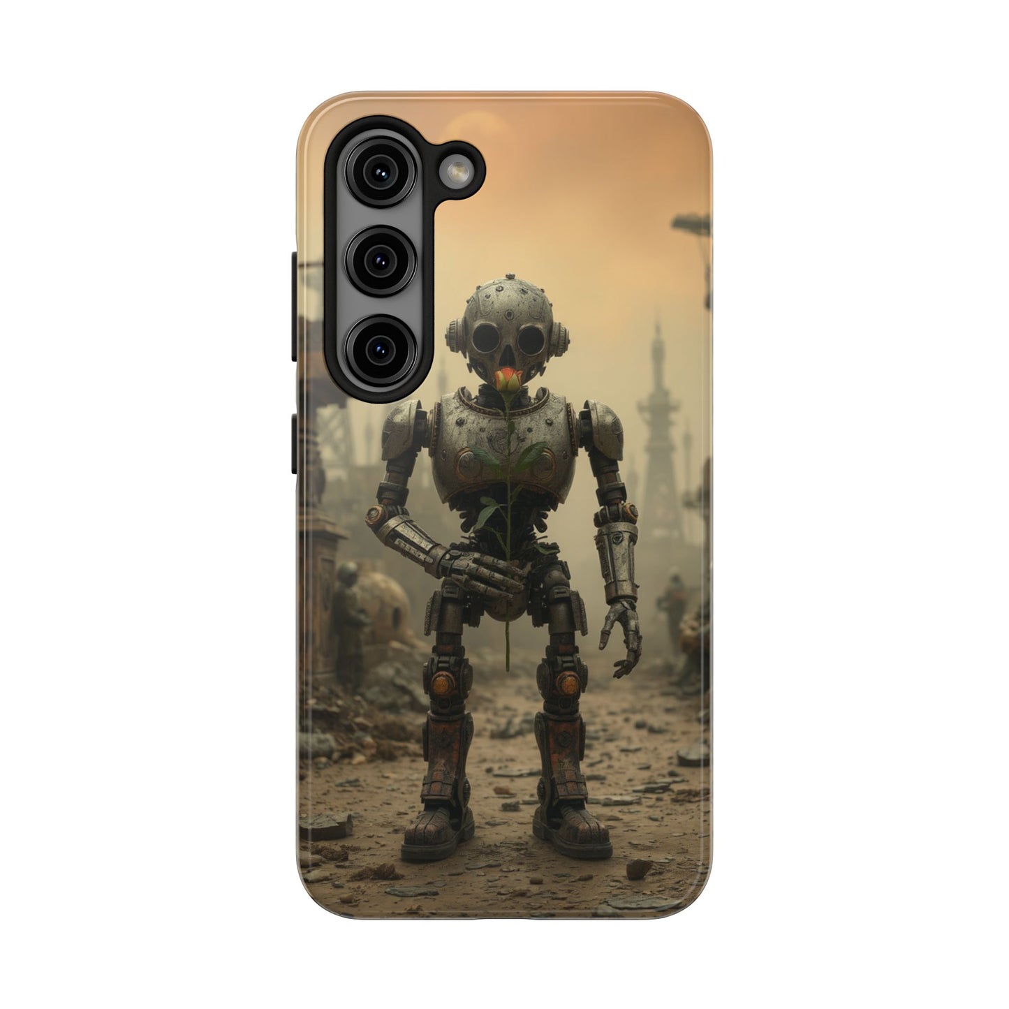 Robotic Sentinel Tough Phone Case - Durable Protector for Sci-Fi Lovers