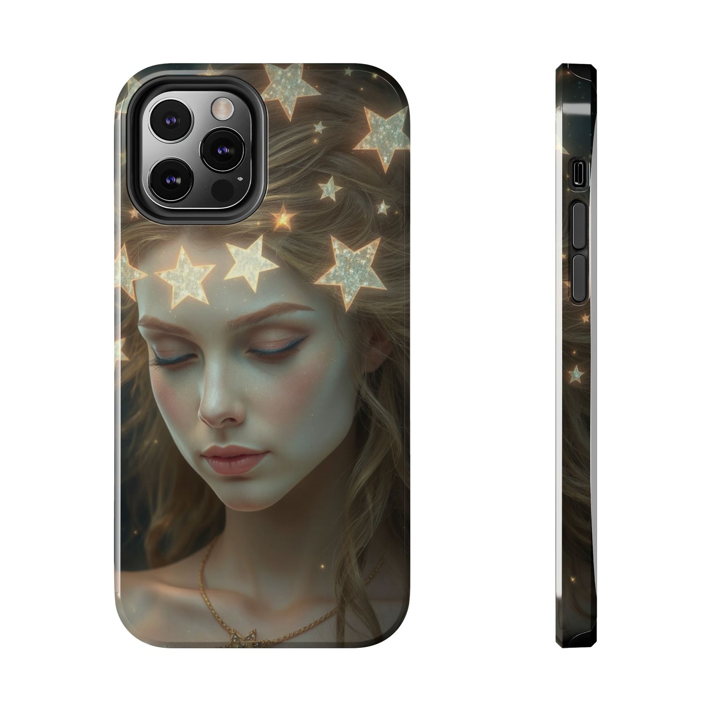 Celestial Dream Tough Phone Case - Artistic Starry Design for Style Enthusiasts