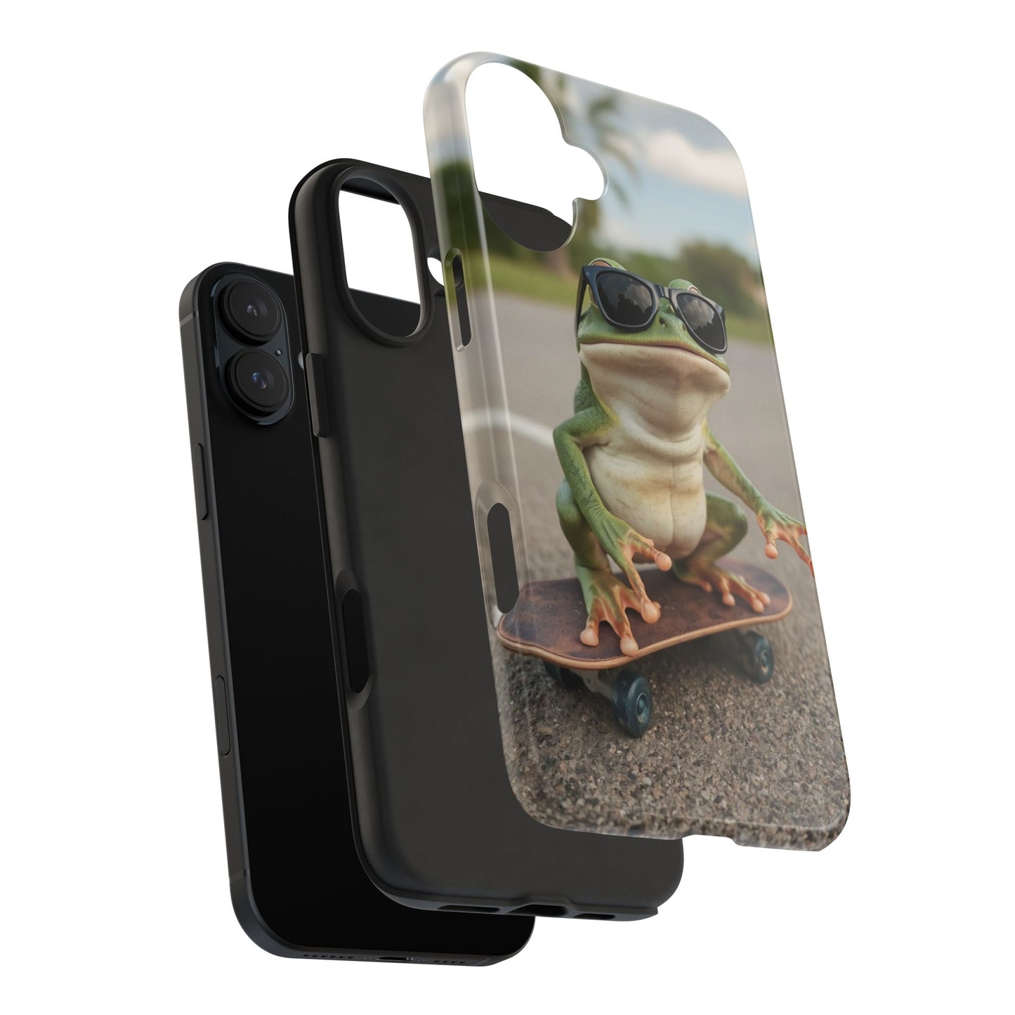 Cool Frog Skateboard Phone Case - Tough and Stylish Protection
