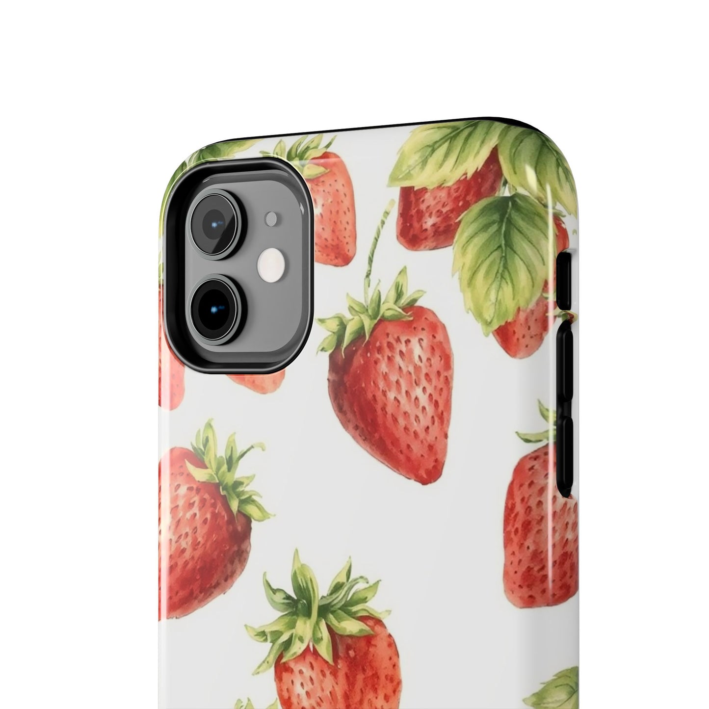 Strawberry Tough Phone Case - Durable Protection with a Fresh Design - for iPhone