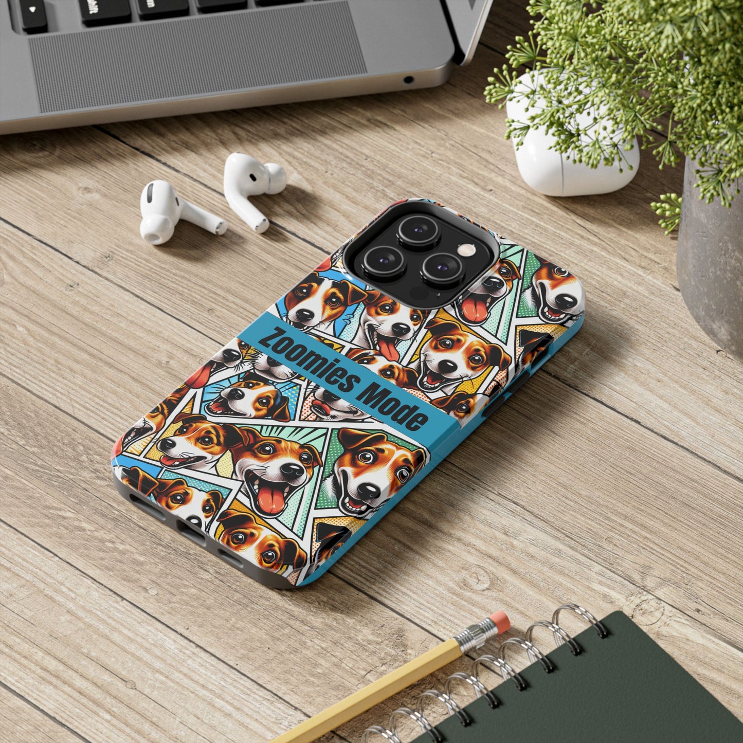 Zoomies Mode Jack Russell Tough Phone Case - Fun Dog Design Case for iPhone