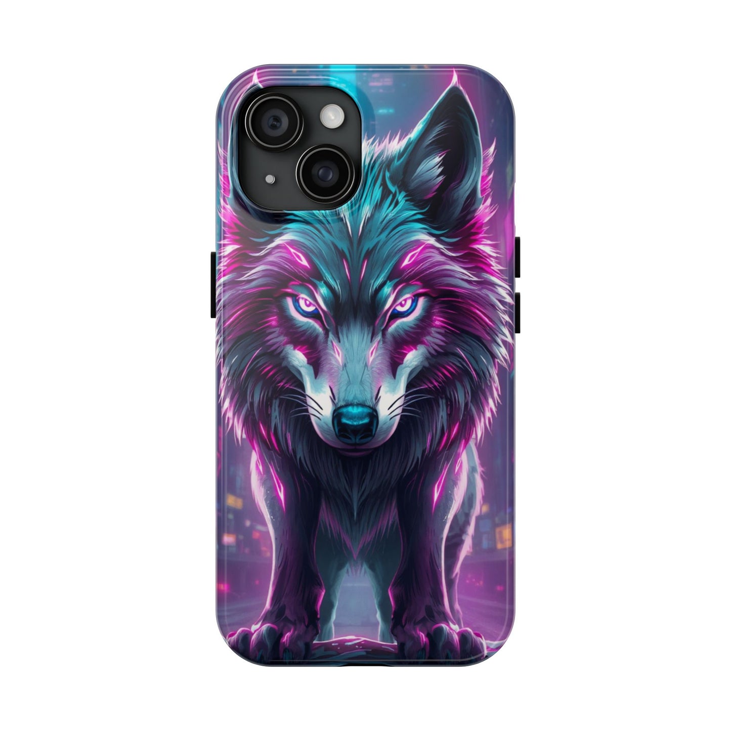 Fierce Wolf Phone Case - Tough & Vibrant Design for Animal Lovers