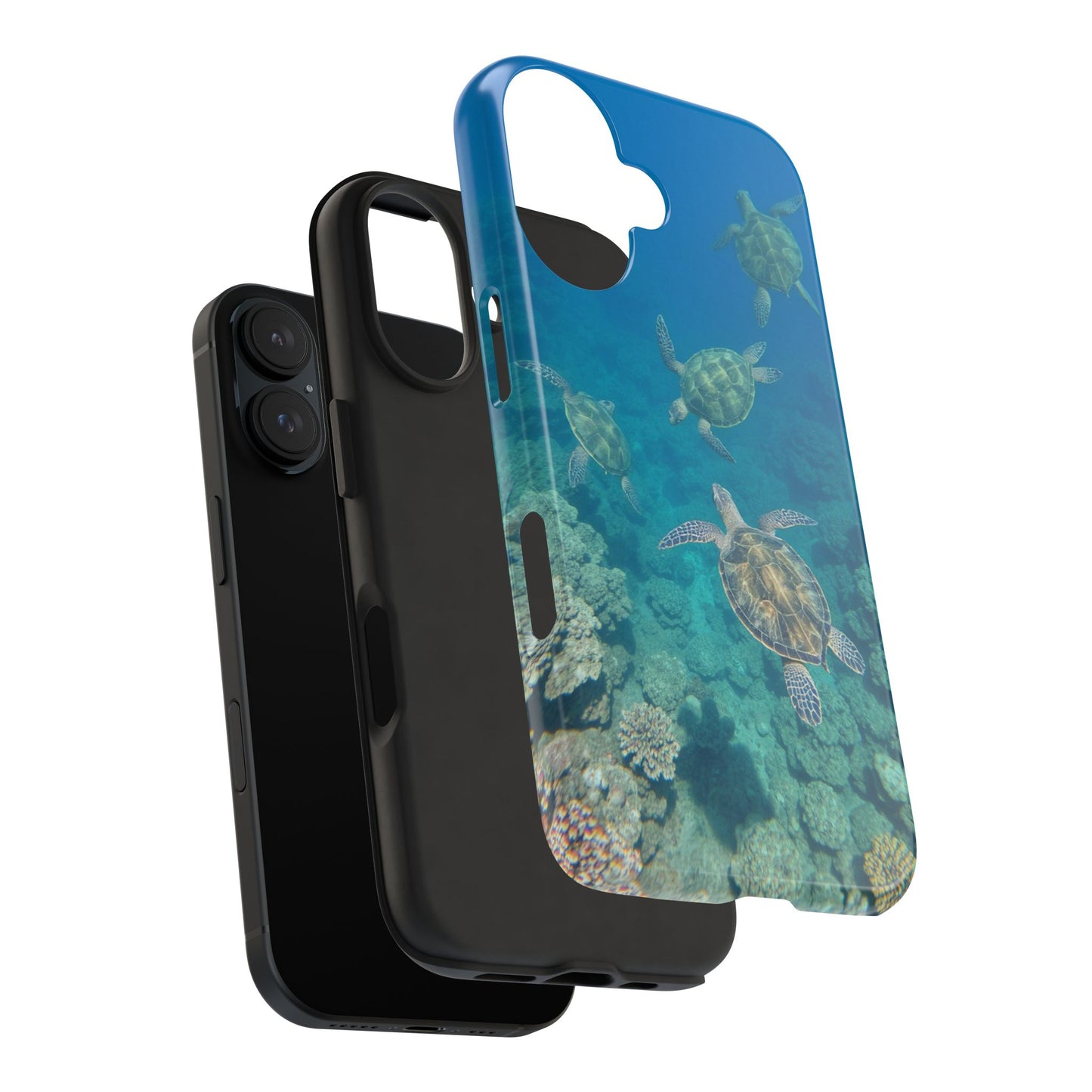 Ocean Turtle Tough Phone Cases - Durable Protection with Marine Art