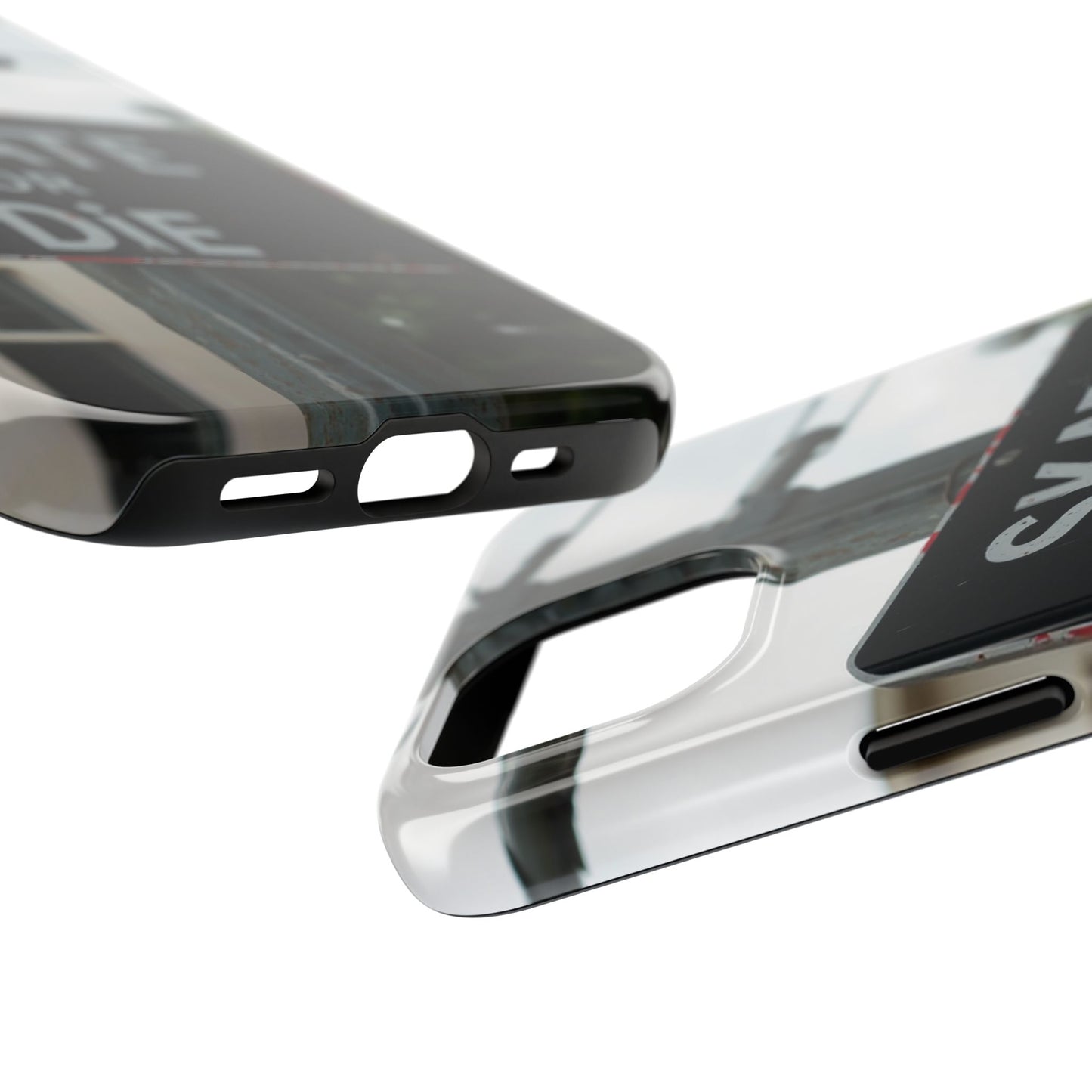 Black Sign Skate or Die Design - Tough Phone Case for iPhone