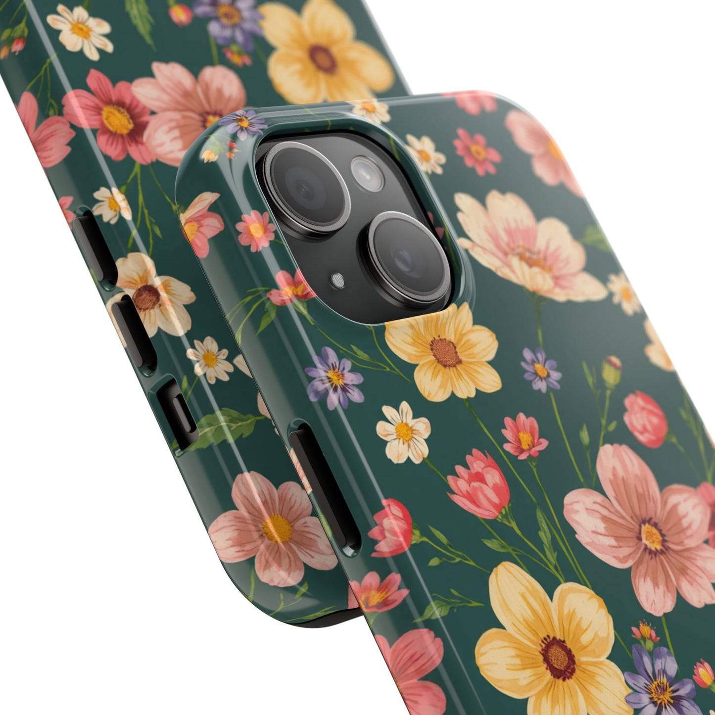 Vintage Spring Flowers Tough Phone Case - Durable Protection for iPhone