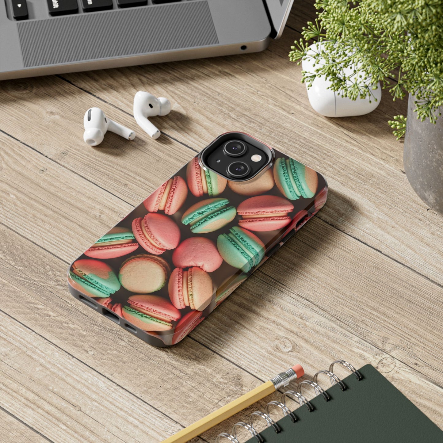 Colorful Tasty Macarons Tough Phone Case - Durable Protection with Sweet Aesthetic - for iPhone