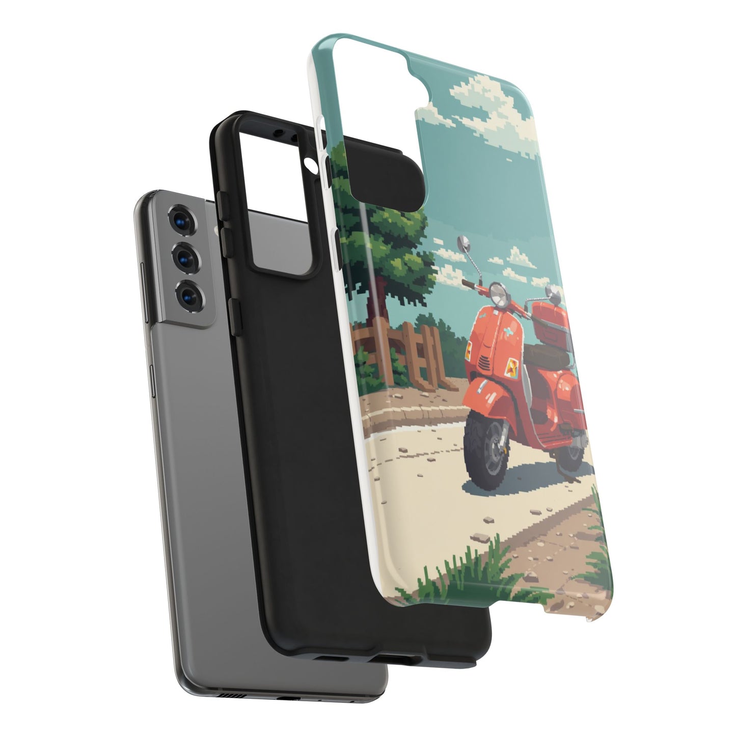 Retro Scooter Phone Case - Tough & Stylish Protection