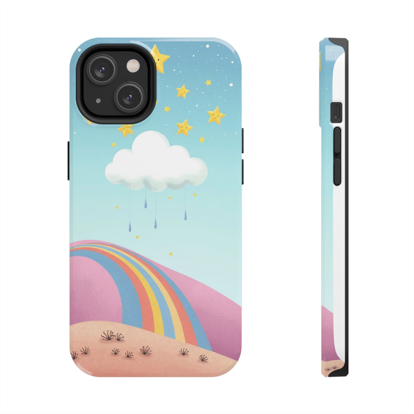 Colorful Rainbow Phone Case - Durable Tough Design for Adventurers