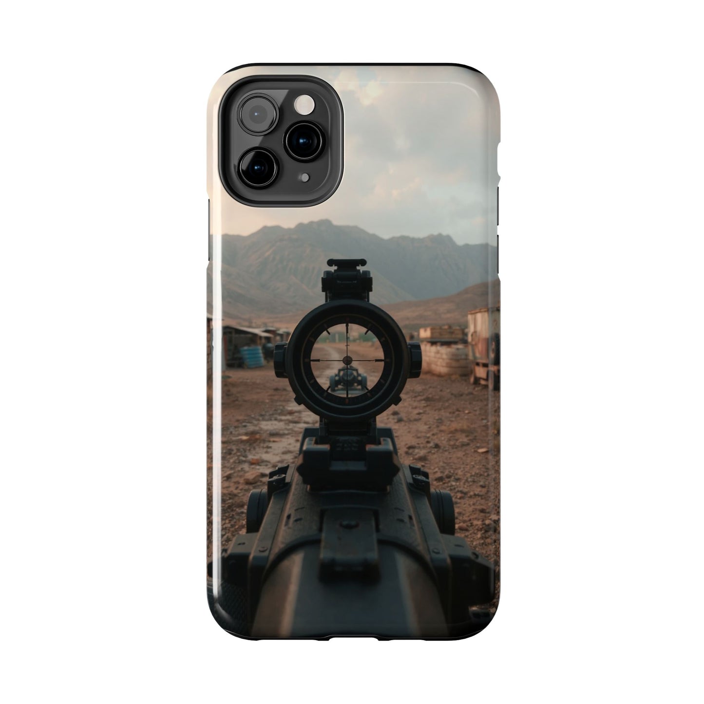 Tough Phone Case - Military Inspired Design with Sniper Scope