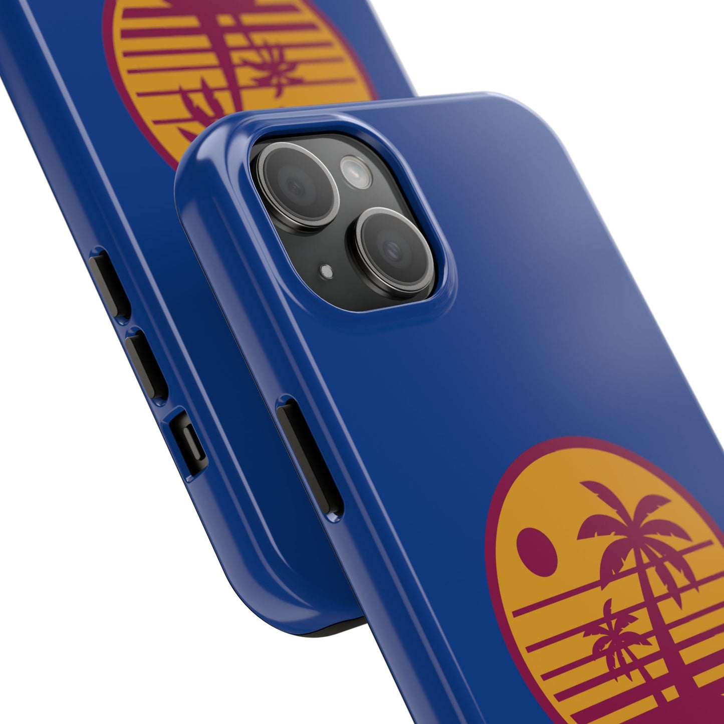 Retro Sunset Tough Phone Case - Vibrant Beach Vibes for Summer Adventures - for iPhone