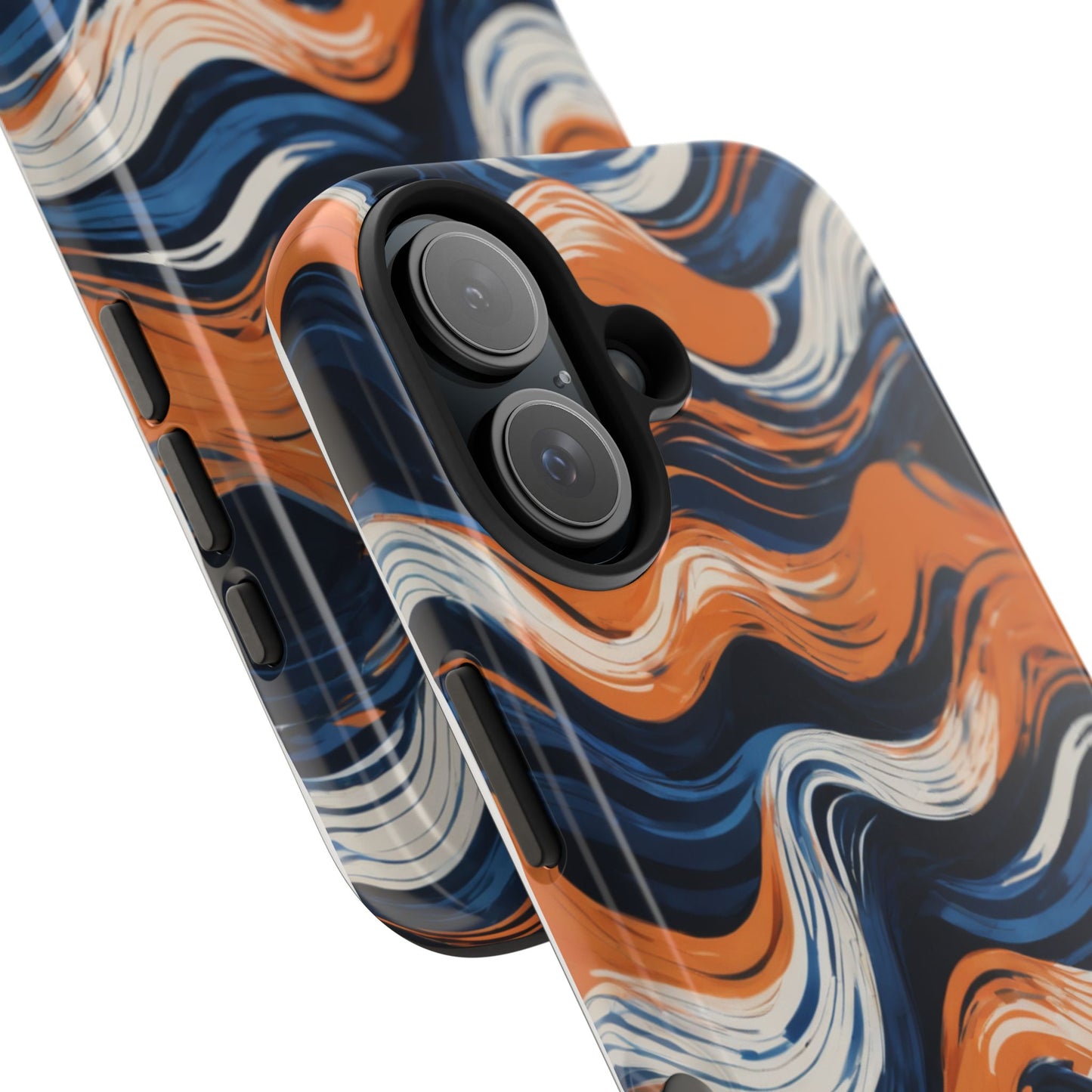 Wave Pattern Tough Phone Case - Stylish and Durable for Modern Lifestyle - for iPhone