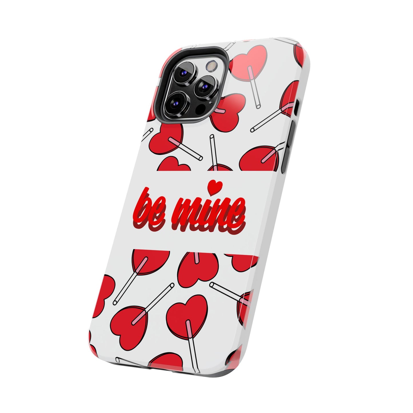 Be Mine Heart Pattern Tough Phone Case - Love Gift - for iPhone