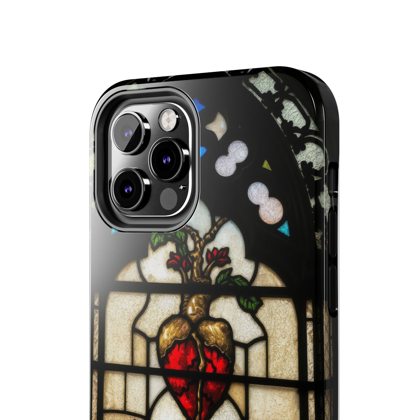 Stained Glass Heart Tough Phone Case - Unique Design for Protection & Style
